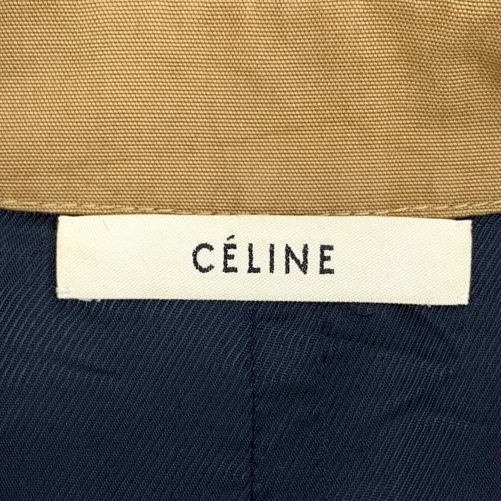 Celine Celine Cotton Brown Coat S Women Size S / US 4 / IT 40 - 6 Thumbnail