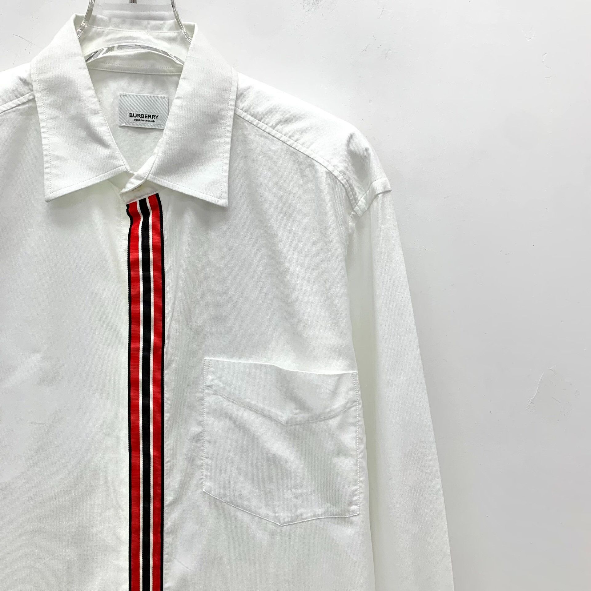 Burberry Burberry Cotton Striped White Shirt M Men Size US M / EU 48-50 / 2 - 3 Thumbnail