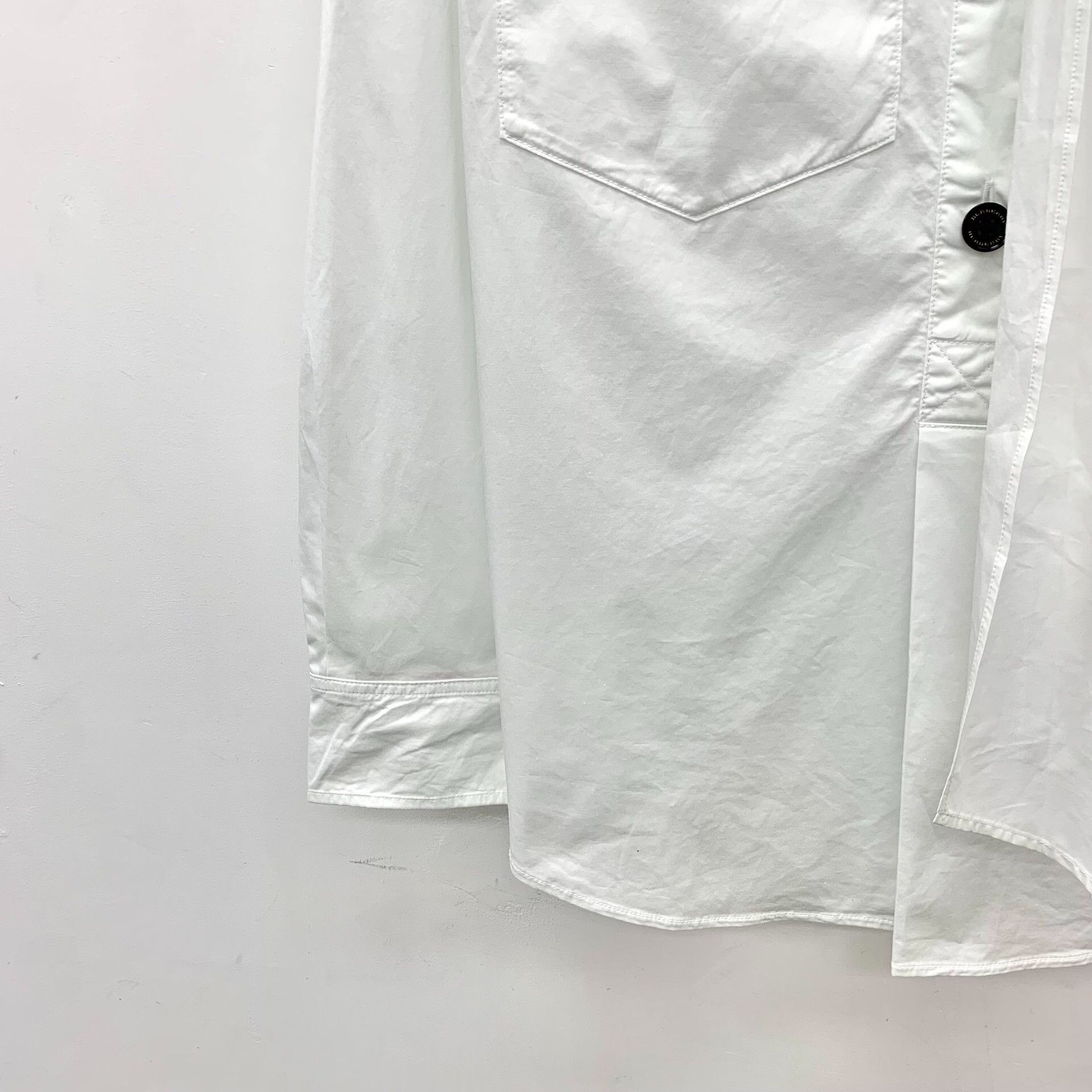 Burberry Burberry Cotton White Button Up M Women Size M / US 6-8 / IT 42-44 - 4 Thumbnail