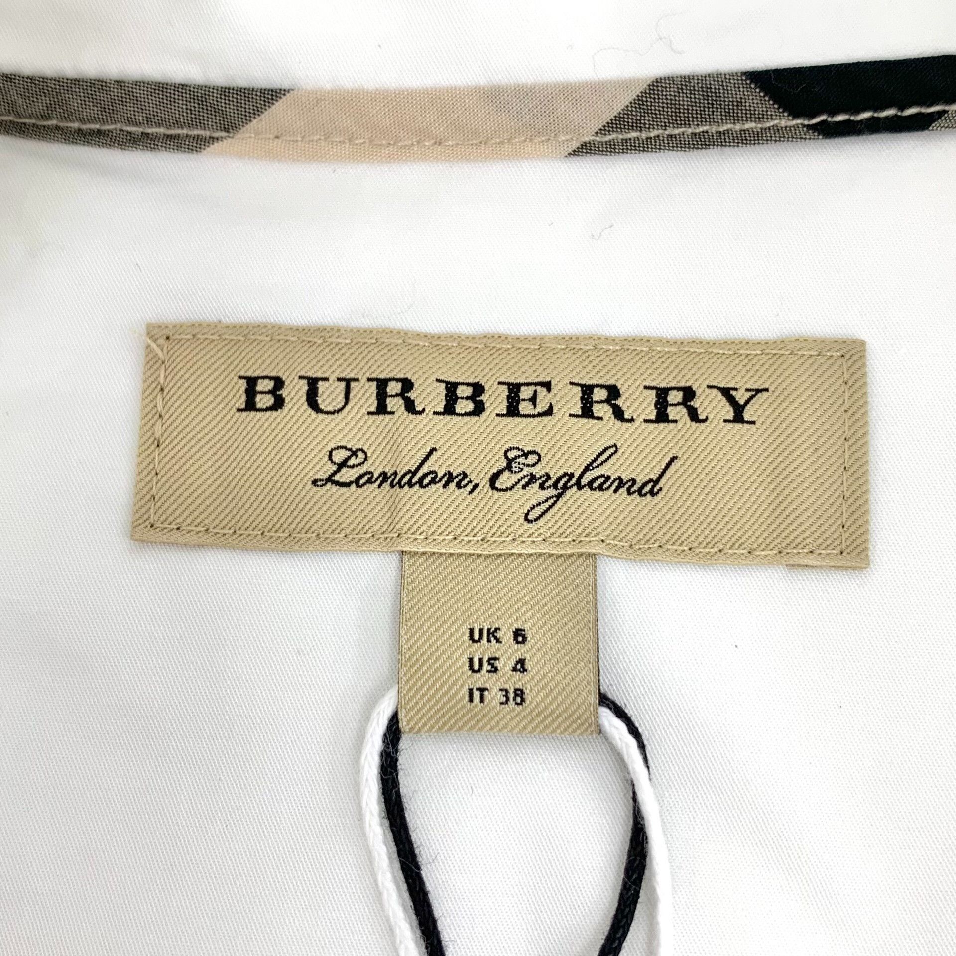 Burberry Burberry Cotton White Button Up M Women Size M / US 6-8 / IT 42-44 - 5 Thumbnail