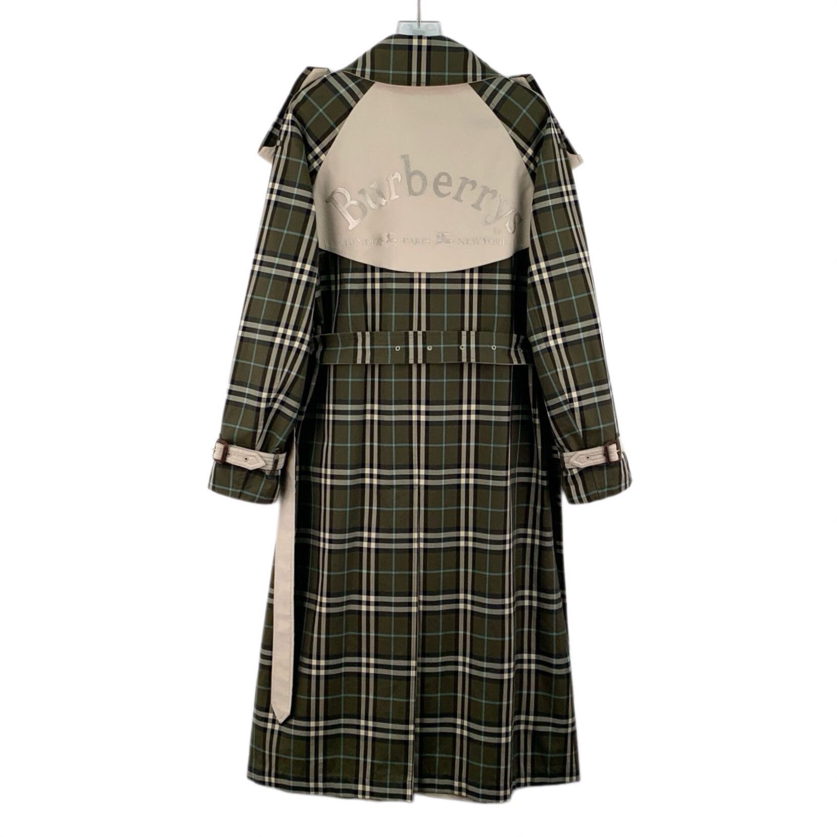 Burberry Burberry Plaid Cotton Green Coat S Women Size S / US 4 / IT 40 - 2 Thumbnail
