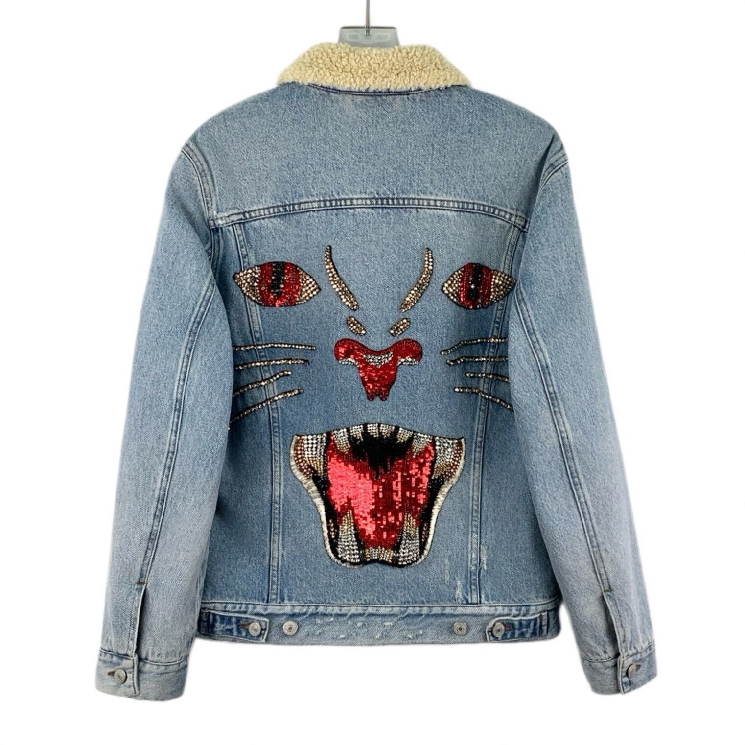 Gucci Gucci Cotton Embroidered Blue Jacket 42 Women Size M / US 6-8 / IT 42-44 - 2 Thumbnail