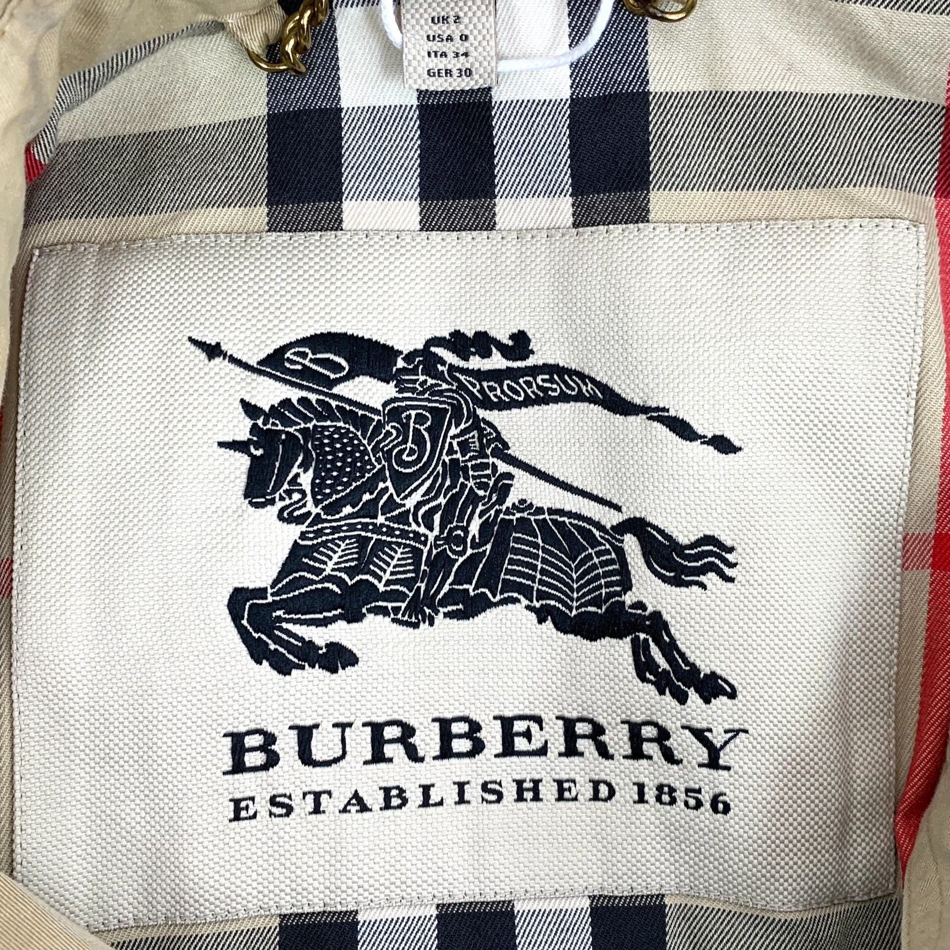 Burberry Burberry Cotton Brown Coat XS Women Size XS / US 0-2 / IT 36-38 - 5 Thumbnail