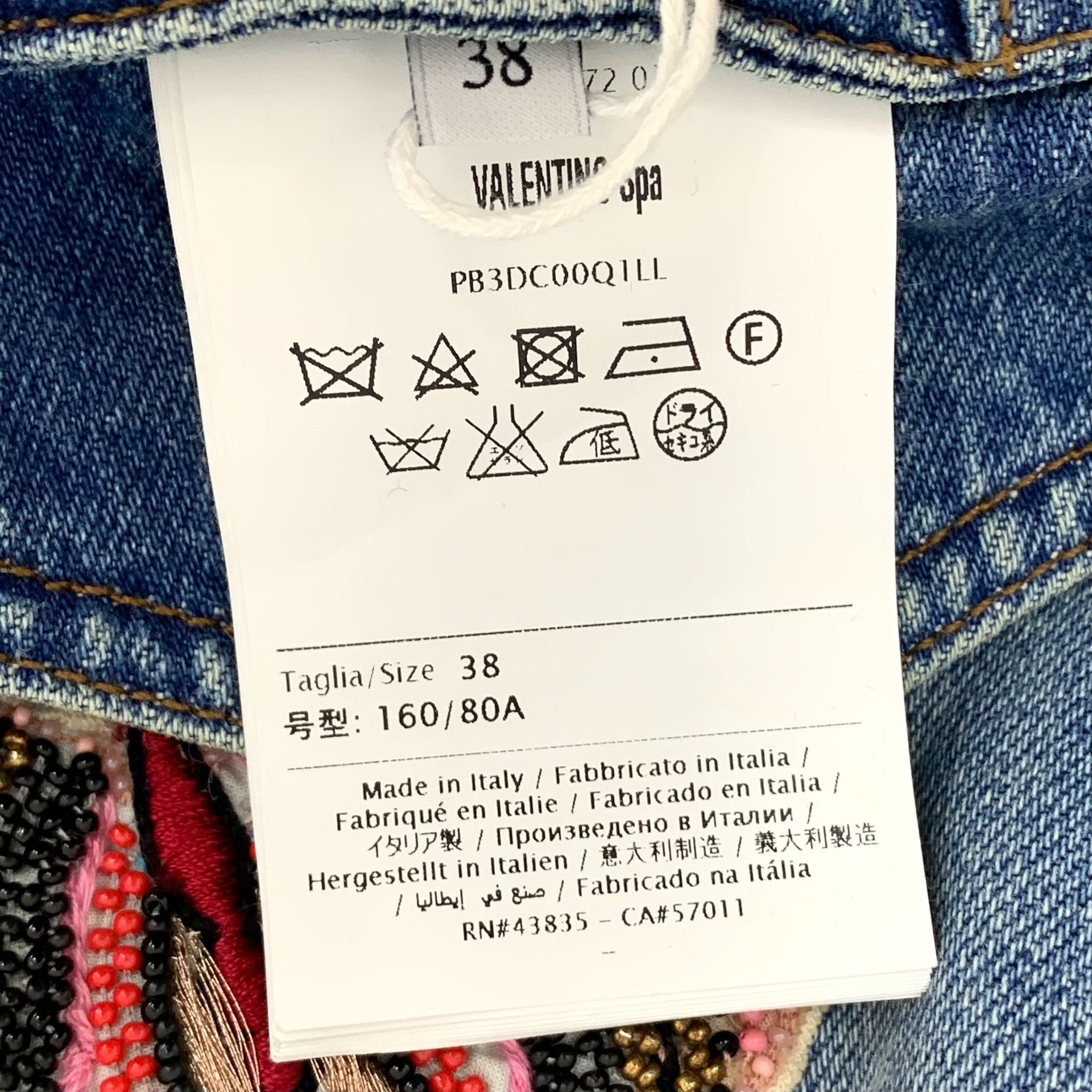 Valentino Valentino Blue Jacket M Women Size M / US 6-8 / IT 42-44 - 6 Thumbnail