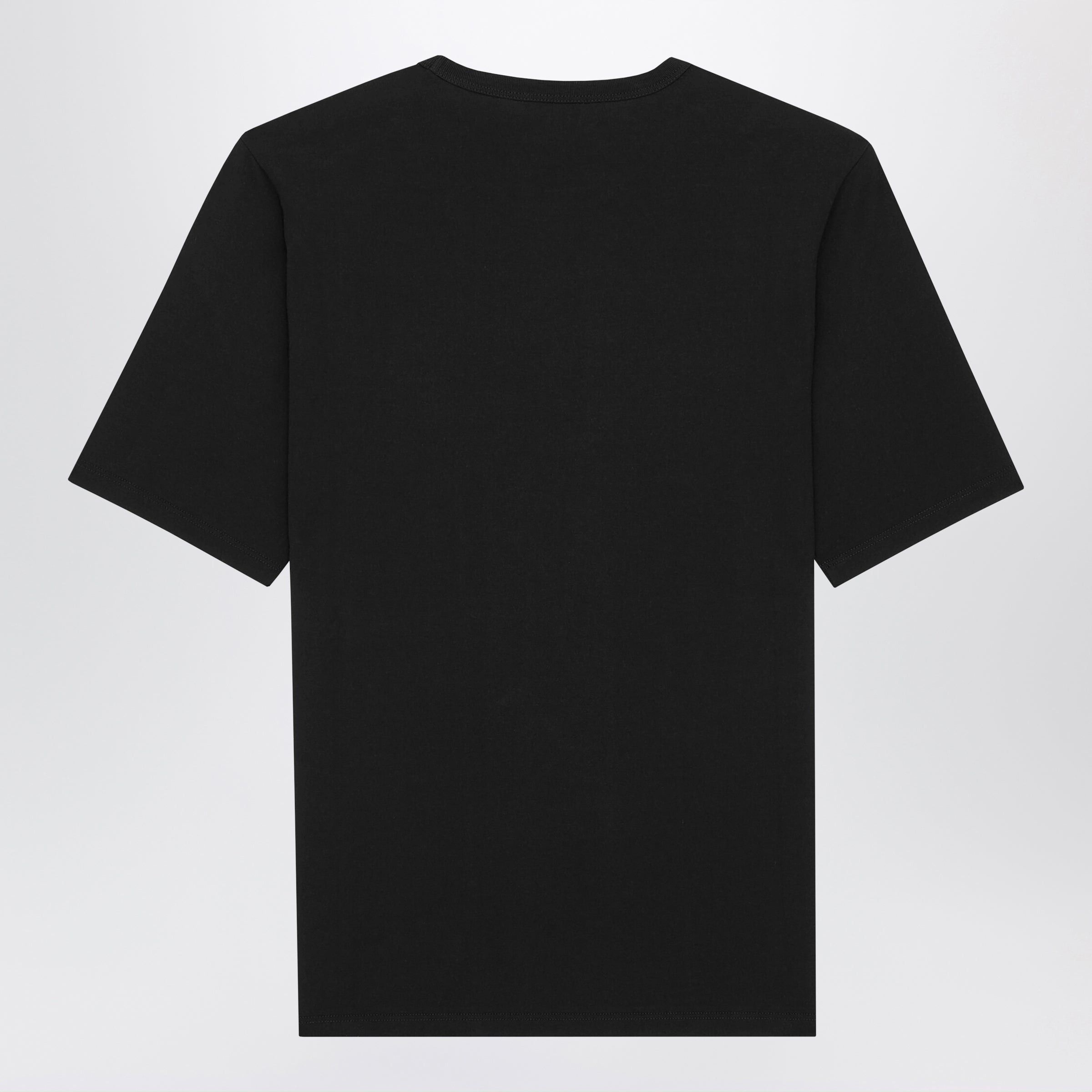Saint Laurent Paris Saint Laurent Black Oversized T-Shirt With Logo Embroidery Size US XL / EU 56 / 4 - 2 Thumbnail