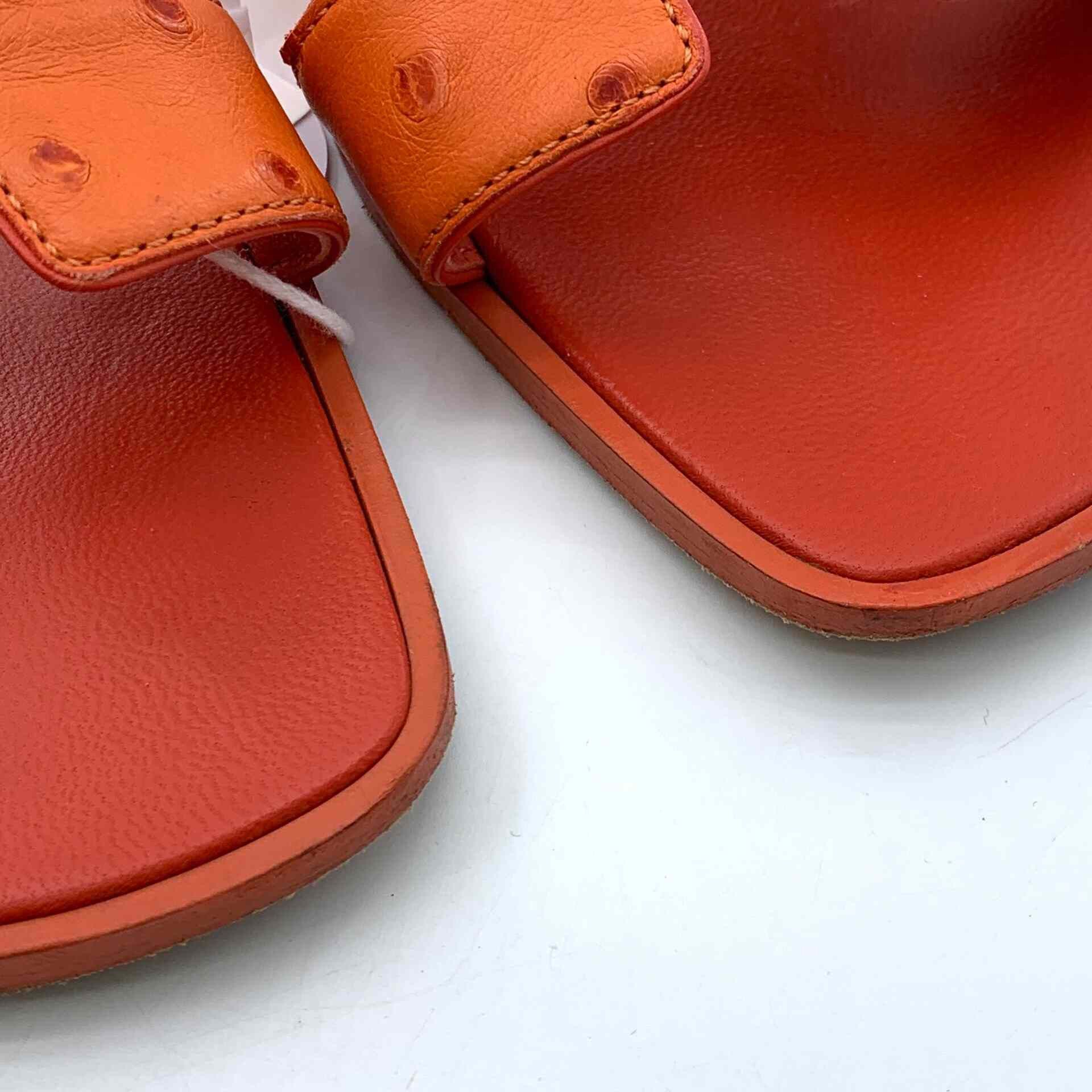 Hermes Hermes Red Sandals 38 Women Size US 7.5 / IT 37.5 - 8 Thumbnail