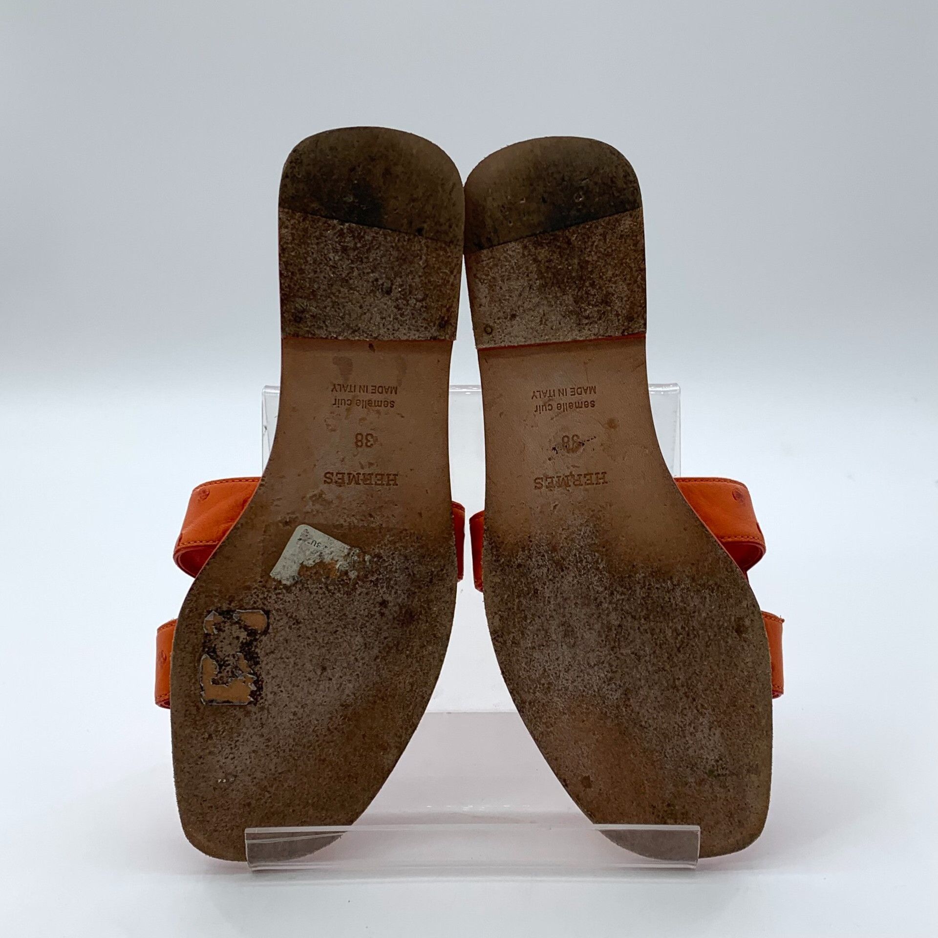 Hermes Hermes Red Sandals 38 Women Size US 7.5 / IT 37.5 - 5 Thumbnail