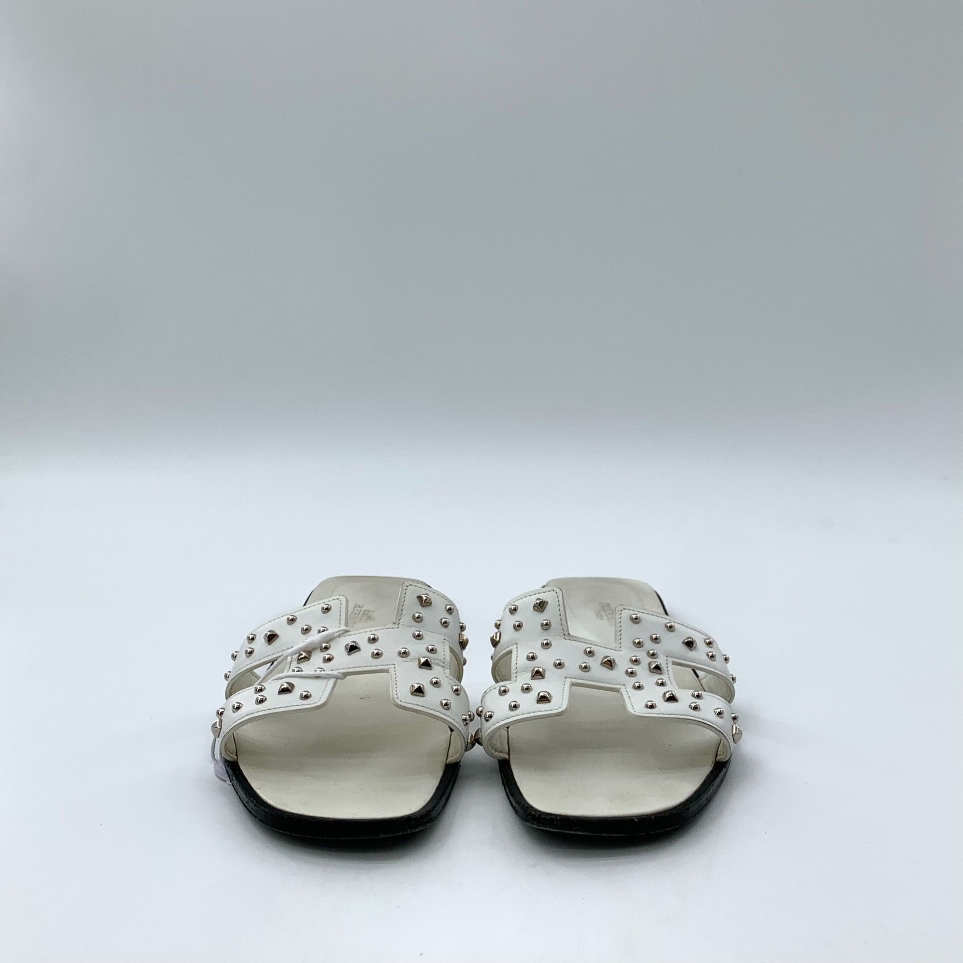 Hermes Hermes White Sandals 37 Women Size US 6.5 / IT 36.5 - 3 Thumbnail