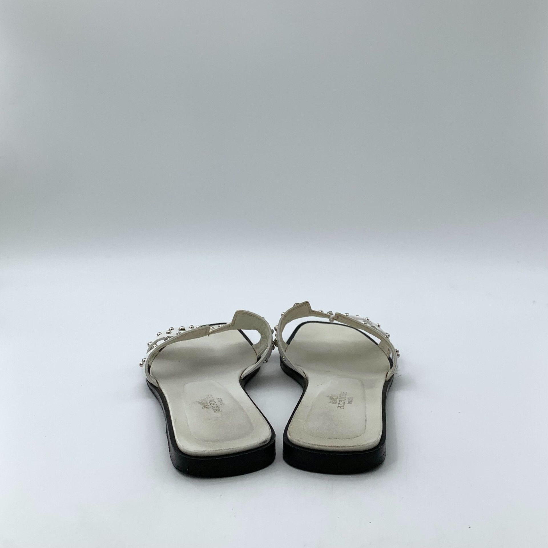 Hermes Hermes White Sandals 37 Women Size US 6.5 / IT 36.5 - 4 Thumbnail
