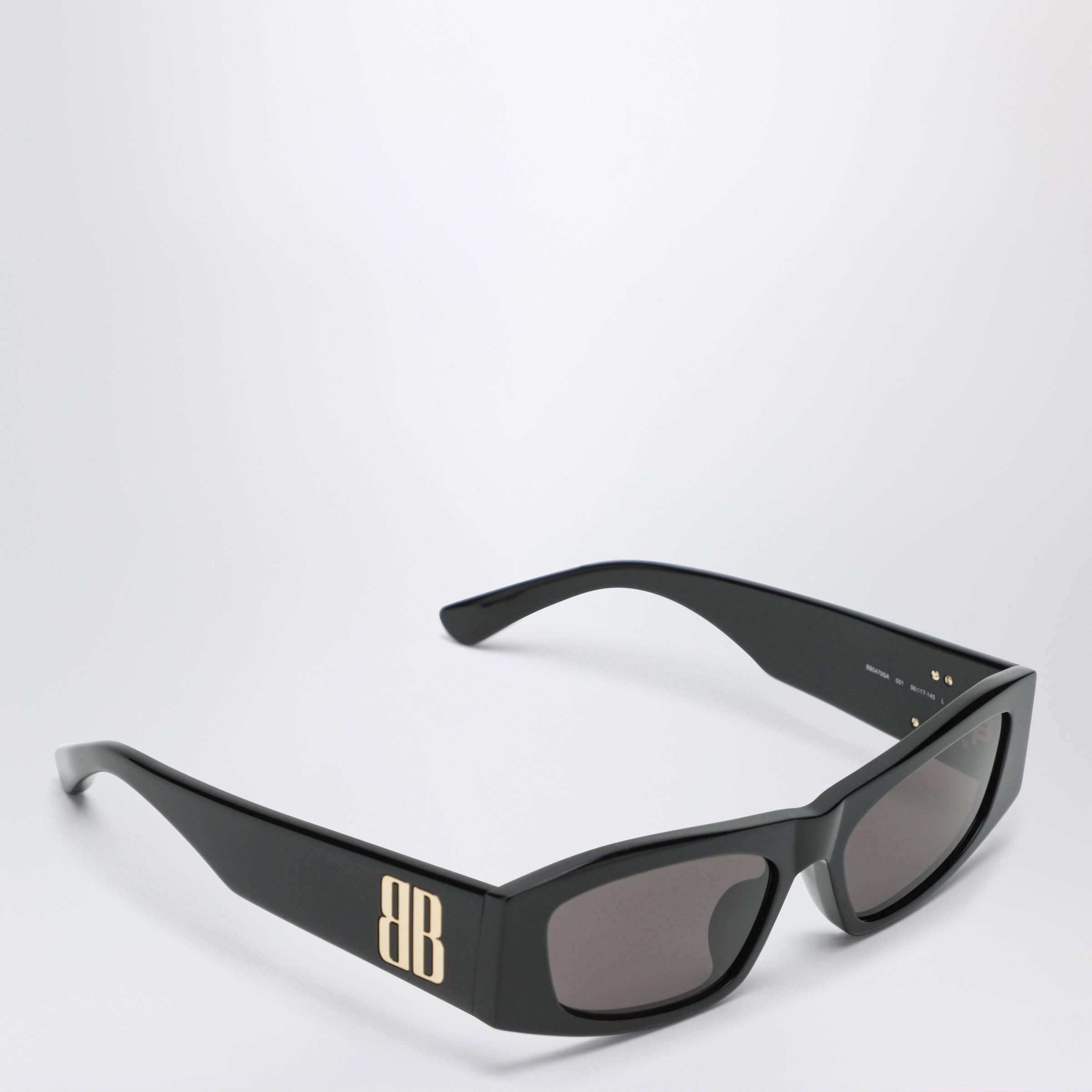Balenciaga Balenciaga Nano Rectangular Black Sunglasses Size ONE SIZE - 2 Thumbnail
