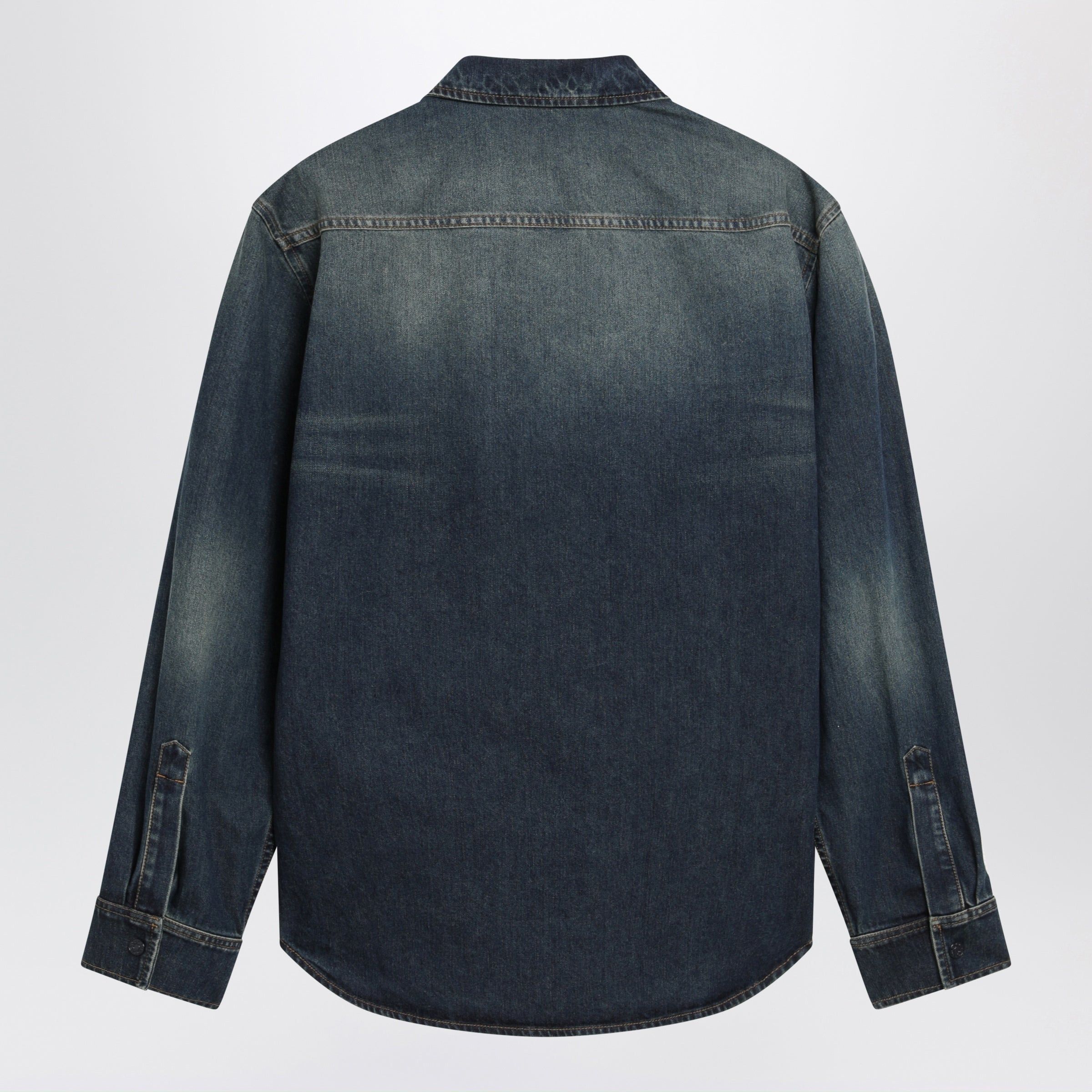 Gucci Gucci Blue Denim Shirt With Washed Effect Size US L / EU 52-54 / 3 - 2 Thumbnail