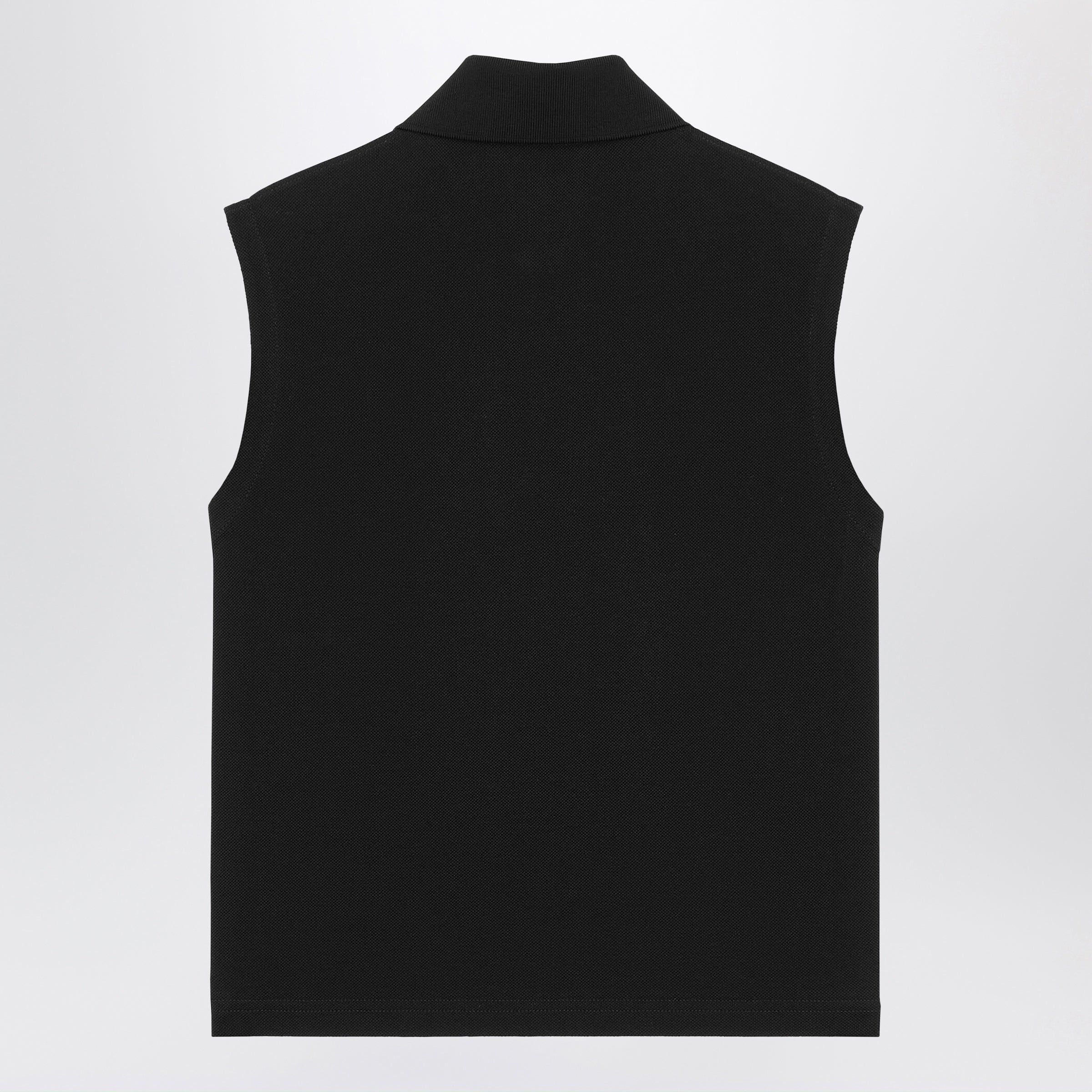 Saint Laurent Paris Saint Laurent Black Sleeveless Polo With Cassandre Logo Size M / US 6-8 / IT 42-44 - 2 Thumbnail
