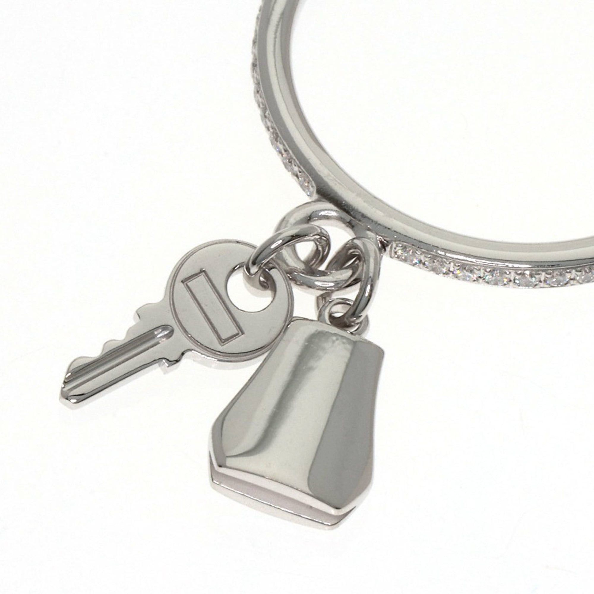 Hermes Hermes Kelly Clochette PM Diamond Ring #53, 18K White Gold, Women's Size ONE SIZE - 6 Thumbnail