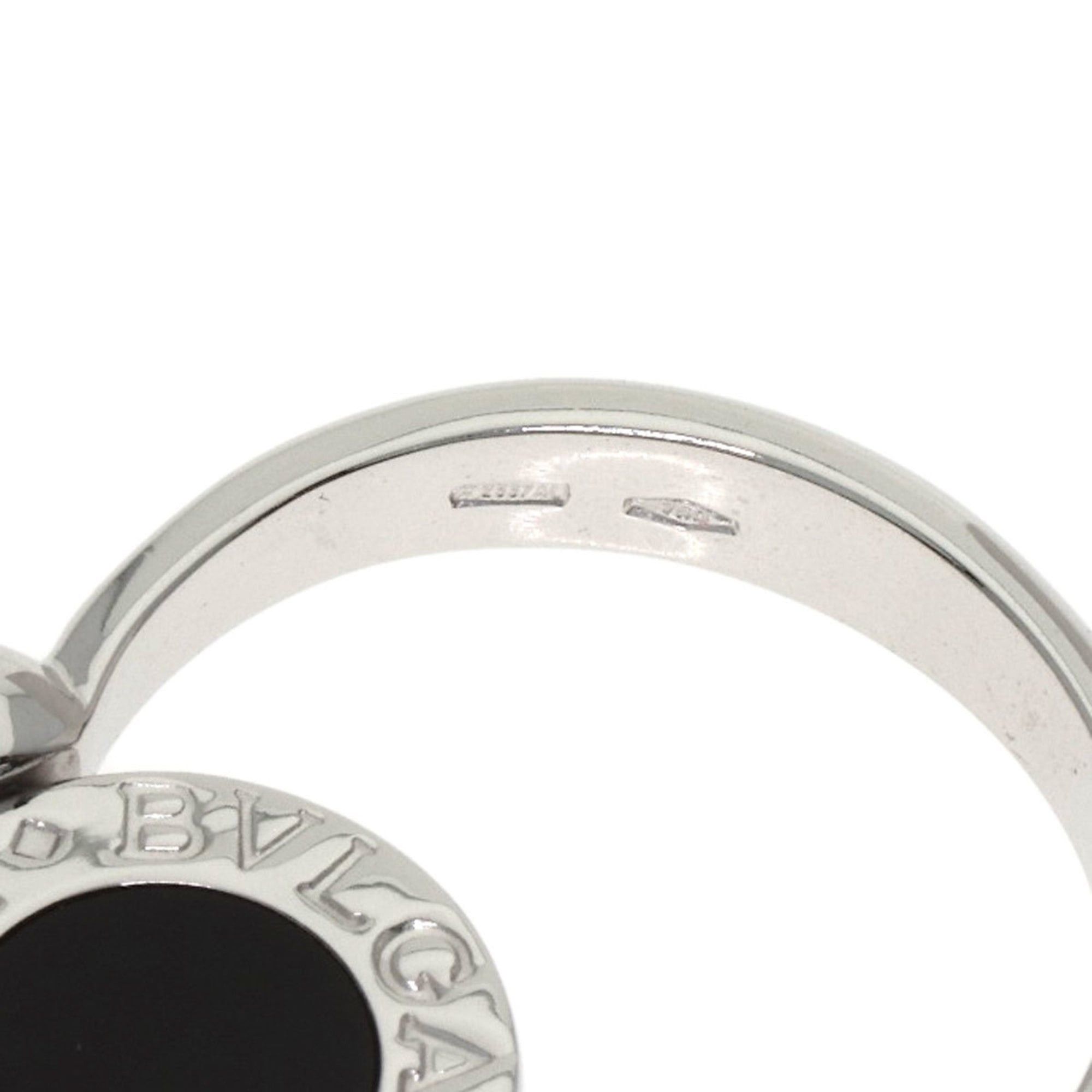 Bvlgari BVLGARI Flip Onyx Diamond Ring - 18K White Gold Women's Size ONE SIZE - 5 Thumbnail