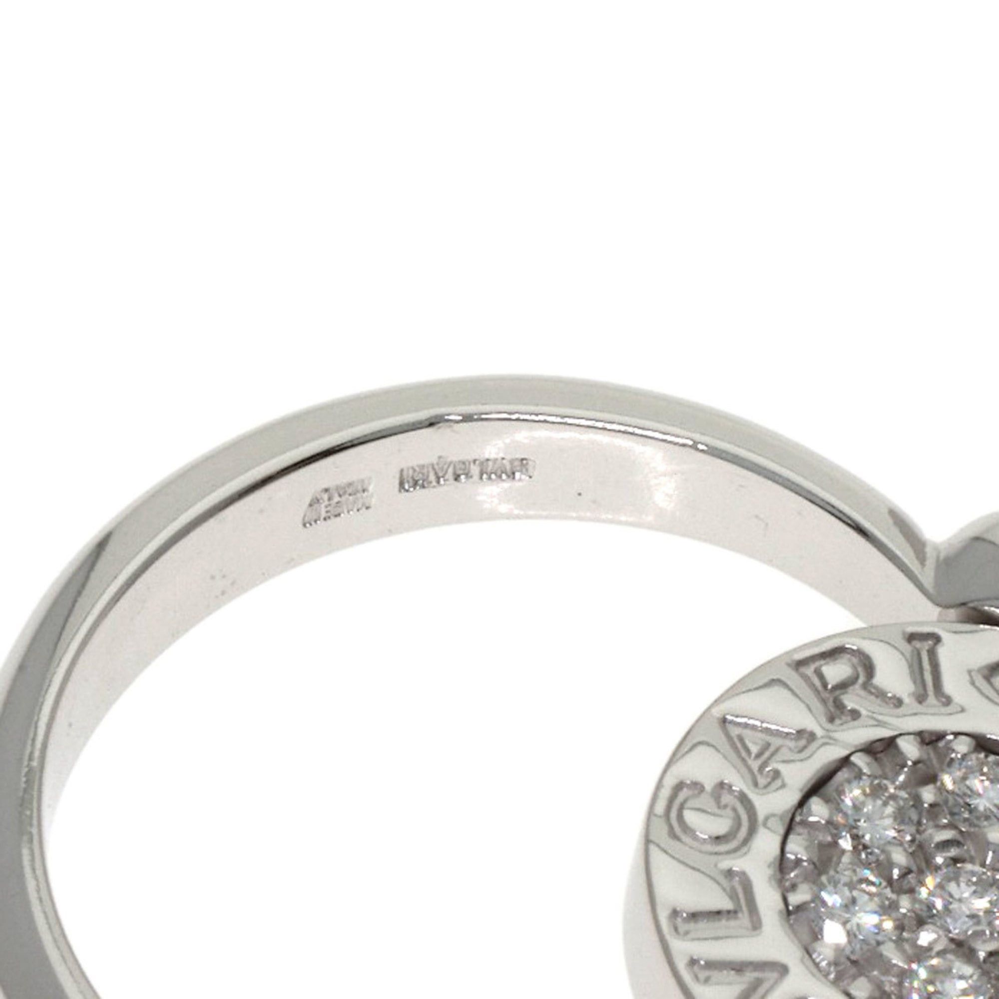 Bvlgari BVLGARI Flip Onyx Diamond Ring - 18K White Gold Women's Size ONE SIZE - 6 Thumbnail