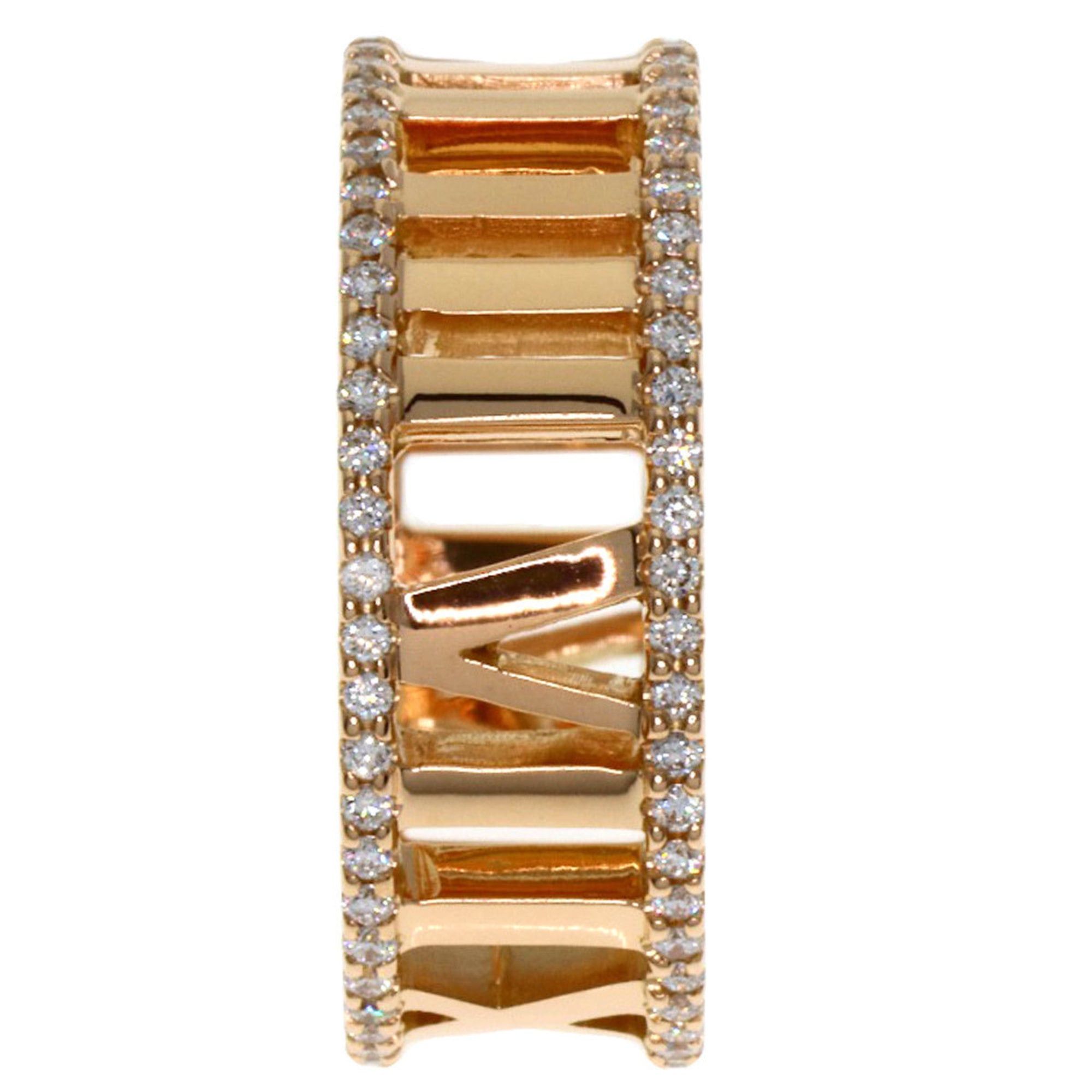 Tiffany & Co. Tiffany & Co. Atlas Open Diamond Ring, 18K Pink Gold, Women's. Size ONE SIZE - 3 Thumbnail