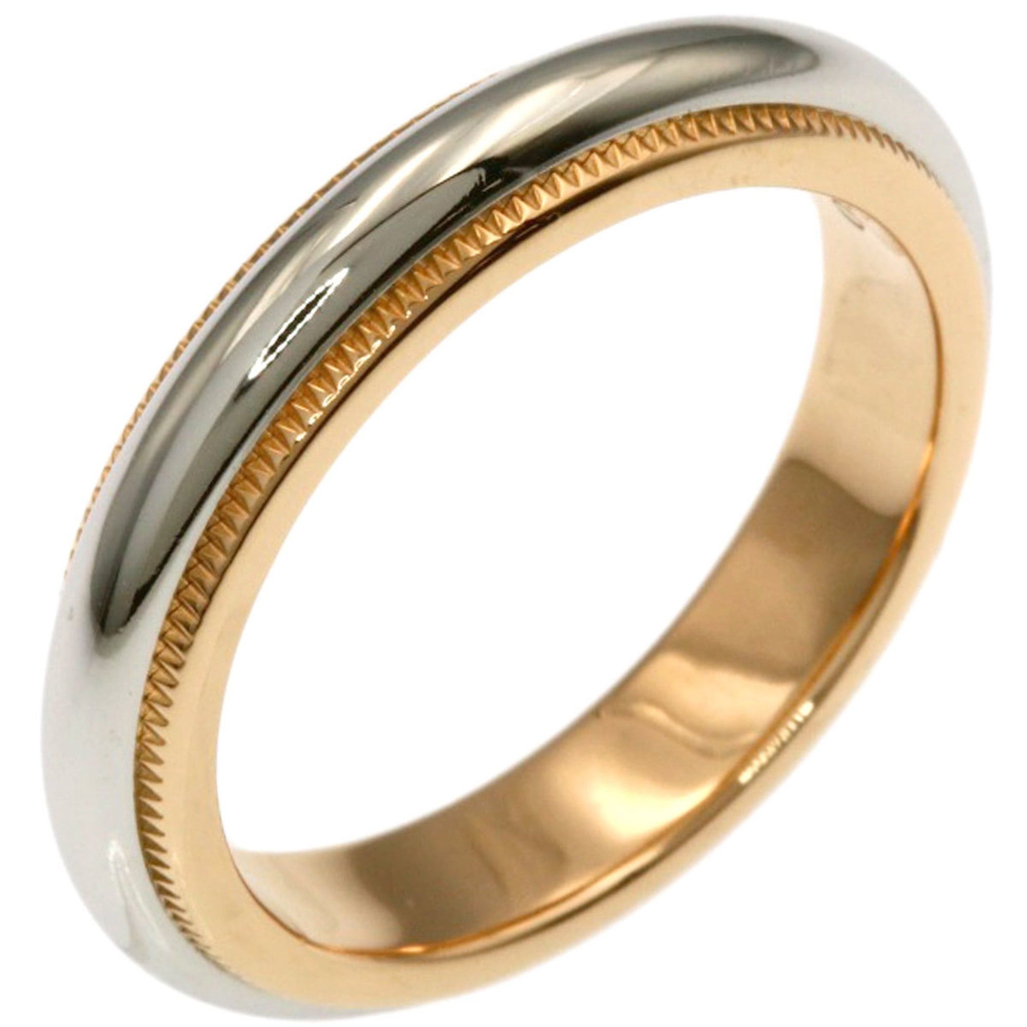 Tiffany & Co. Tiffany & Co. Milgrain Ring, 18K Pink Gold/PT950, Women's Ring. Size ONE SIZE - 2 Thumbnail