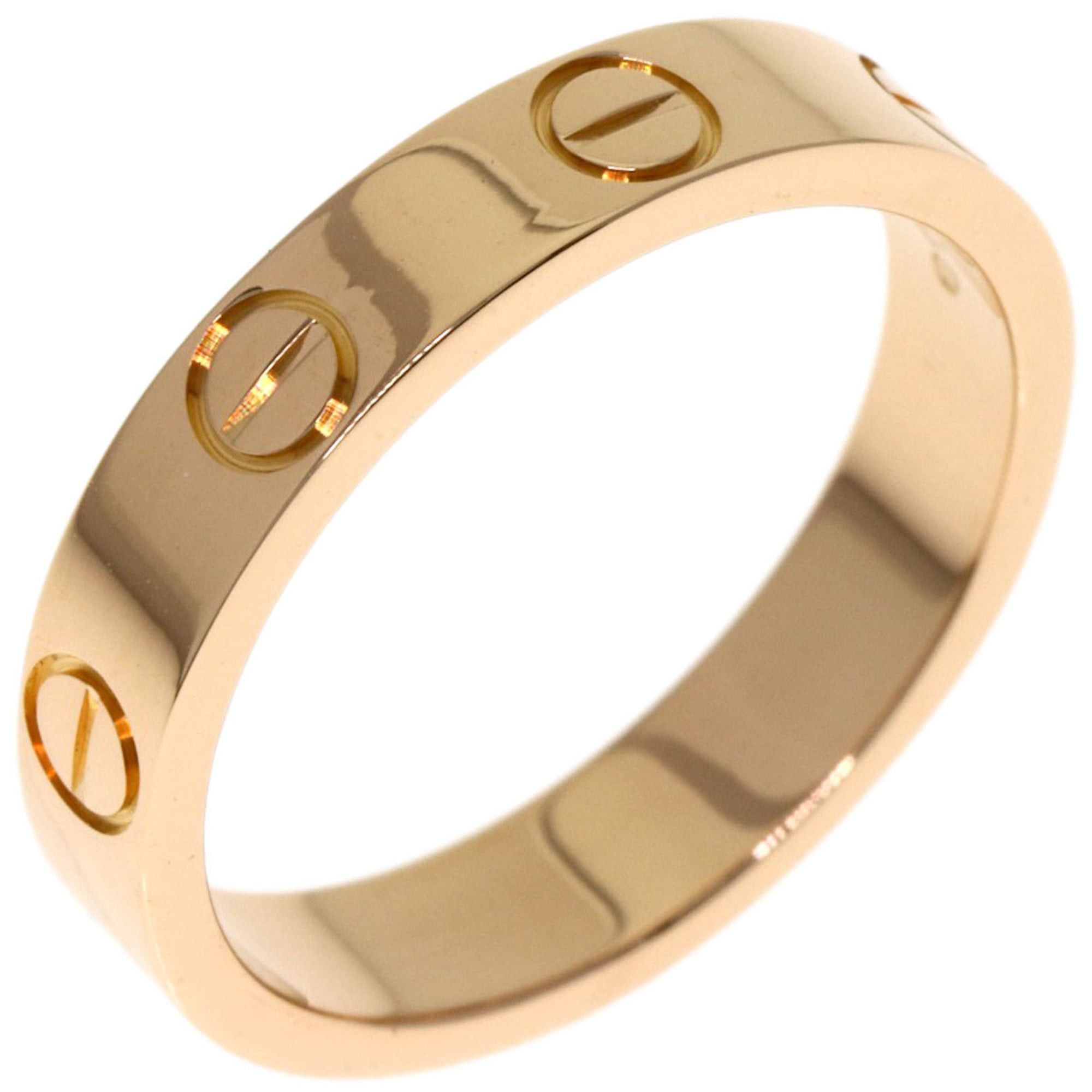 Cartier Cartier Mini Love Ring #48, 18K Pink Gold, Women's Ring, CARTIER Size ONE SIZE - 2 Thumbnail