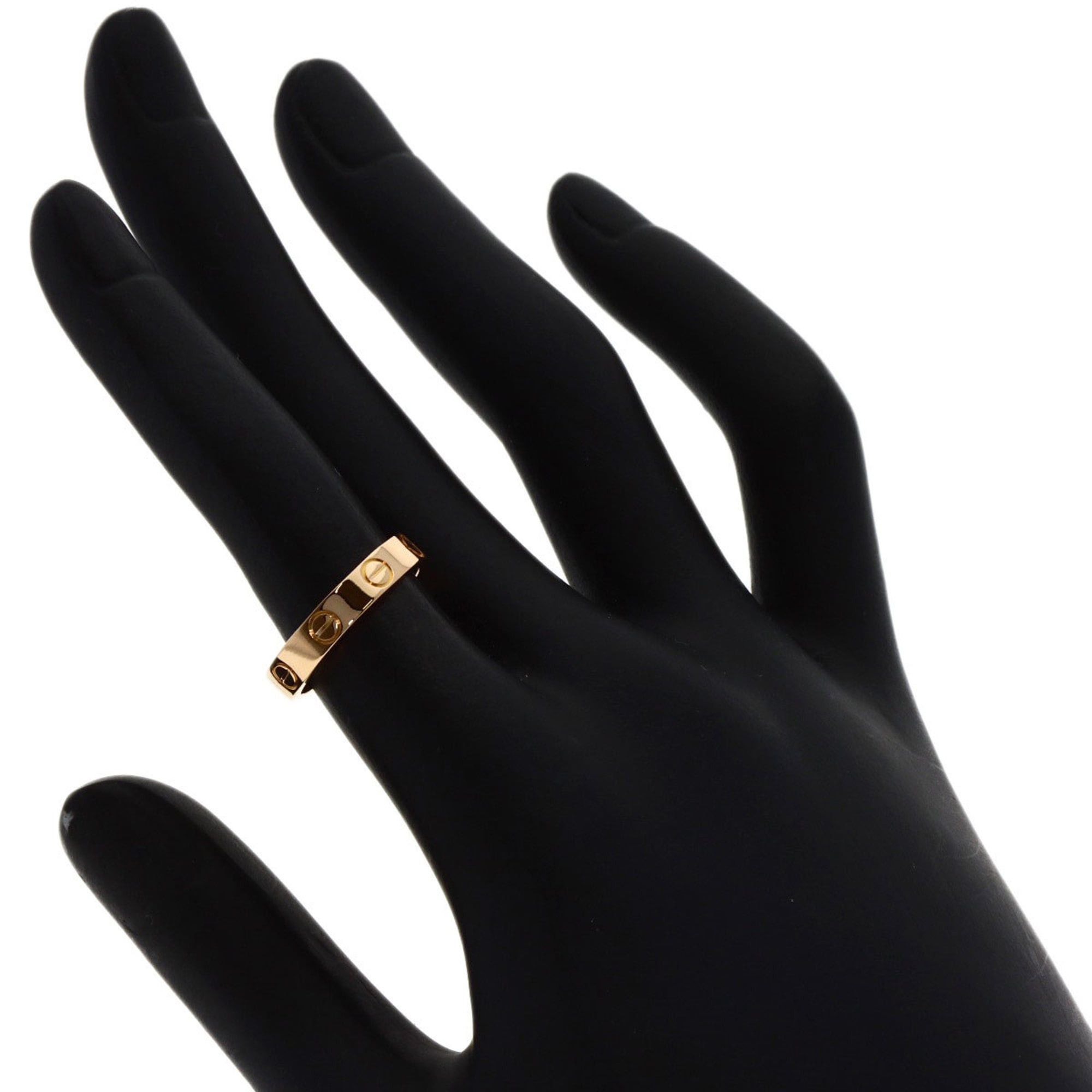 Cartier Cartier Mini Love Ring #48, 18K Pink Gold, Women's Ring, CARTIER Size ONE SIZE - 5 Thumbnail