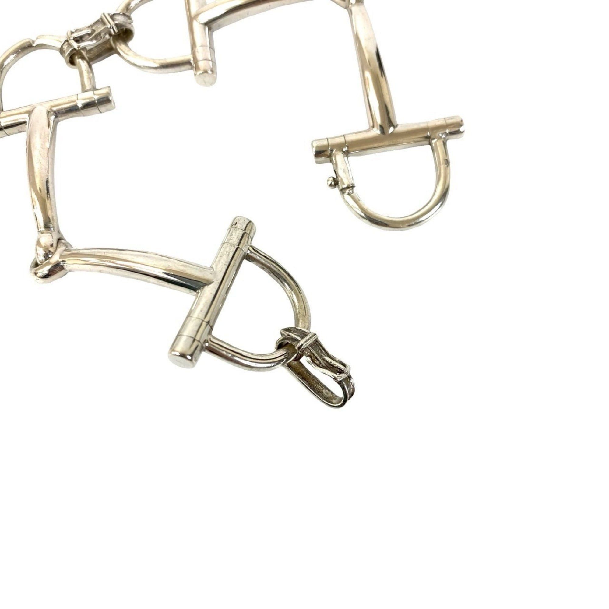 Hermes HERMES Horsebit Belt, Sterling Silver 925 Bracelet Bangle, 71026 Size ONE SIZE - 4 Thumbnail