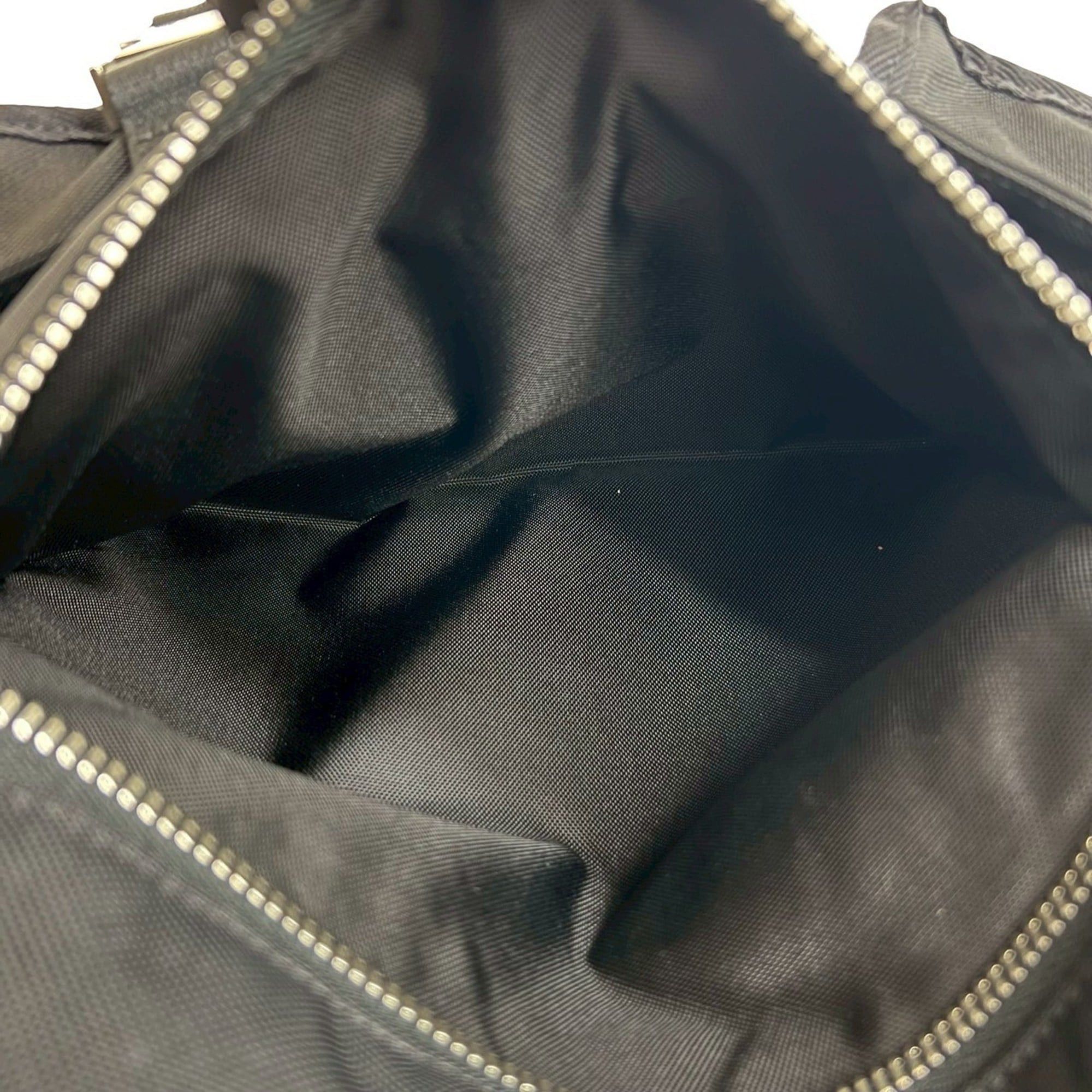 Celine CELINE Printed Nylon Tote Bag, Handbag, Semi-Shoulder Black 06909 Size ONE SIZE - 10 Thumbnail