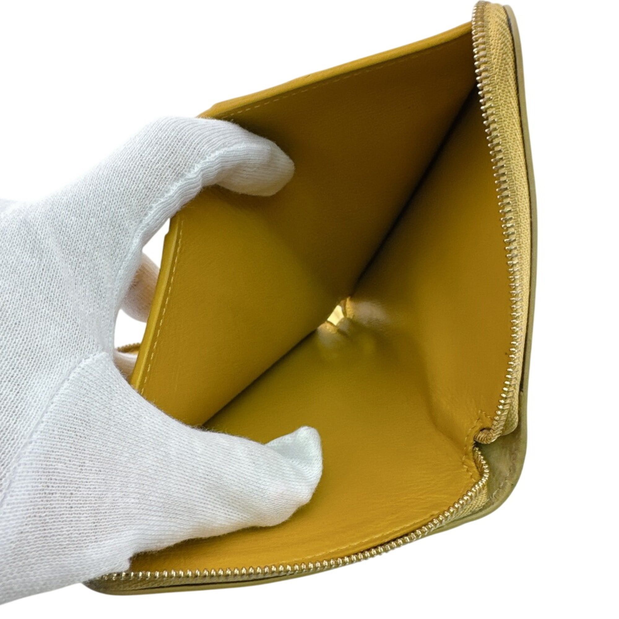 Loewe LOEWE Knot Compact Zip Wallet, Bi-fold Yellow Size ONE SIZE - 9 Thumbnail
