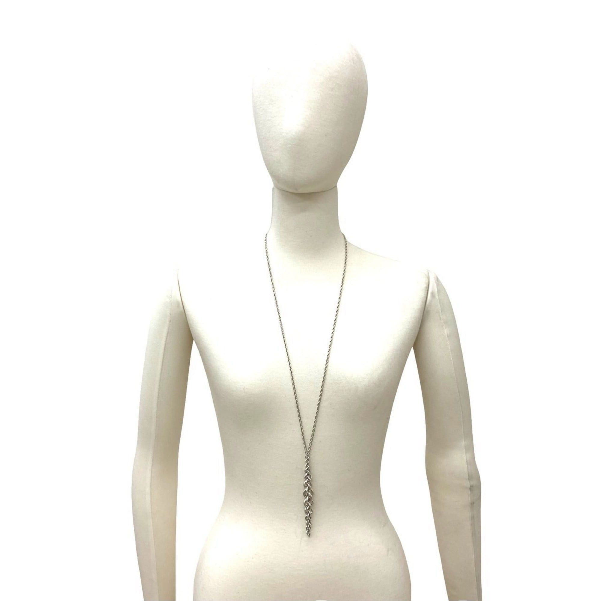 Hermes HERMES Vintage Atalante Necklace, Sterling Silver 925 Chain Pendant, Silver, Item No. 49247 Size ONE SIZE - 2 Thumbnail