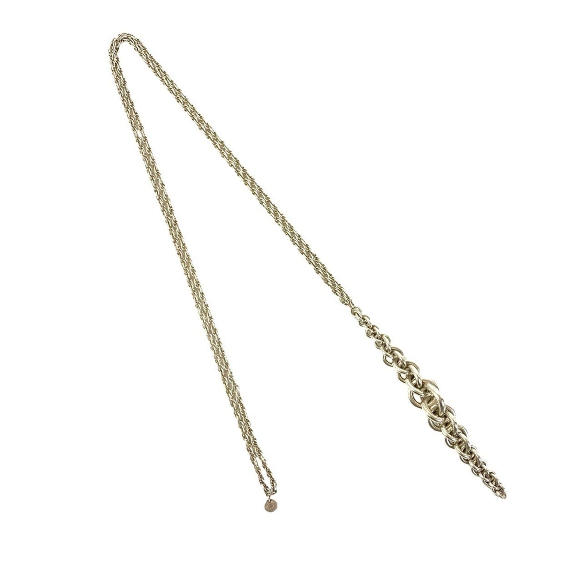 Hermes HERMES Vintage Atalante Necklace, Sterling Silver 925 Chain Pendant, Silver, Item No. 49247 Size ONE SIZE - 4 Thumbnail