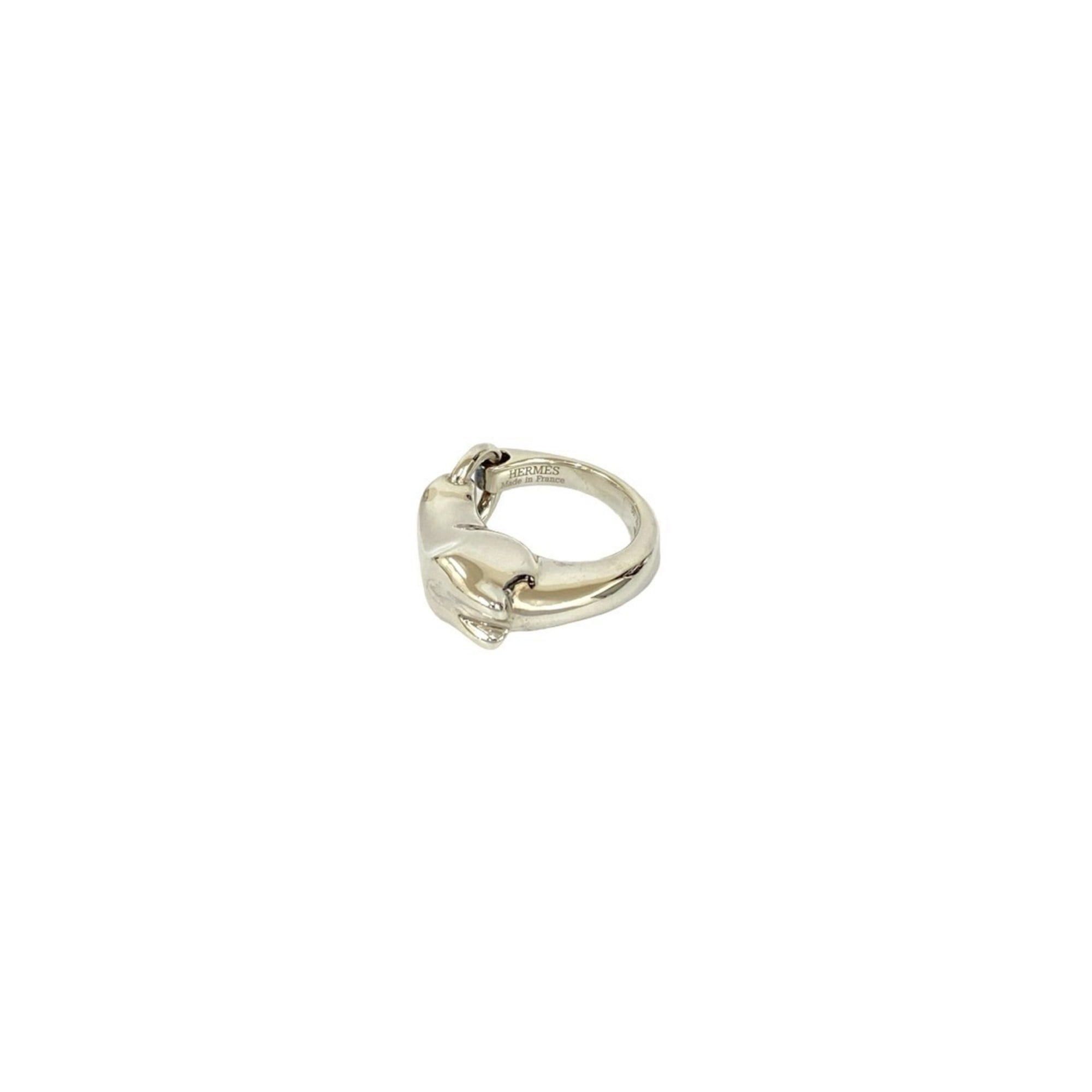 Hermes HERMES Galop Ring, Sterling Silver 925, Size 10, Silver, Item No. 70692 Size ONE SIZE - 4 Thumbnail