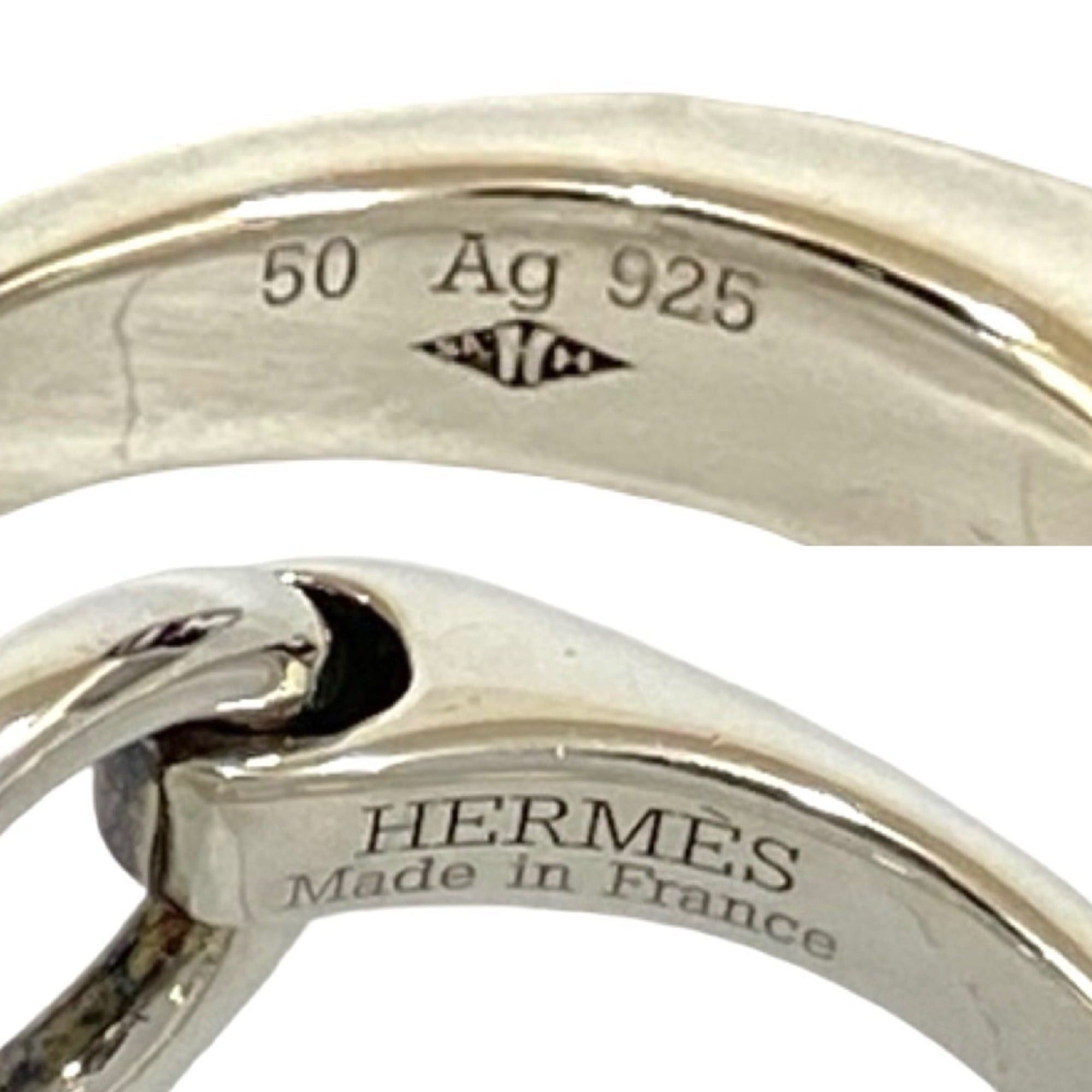 Hermes HERMES Galop Ring, Sterling Silver 925, Size 10, Silver, Item No. 70692 Size ONE SIZE - 3 Thumbnail