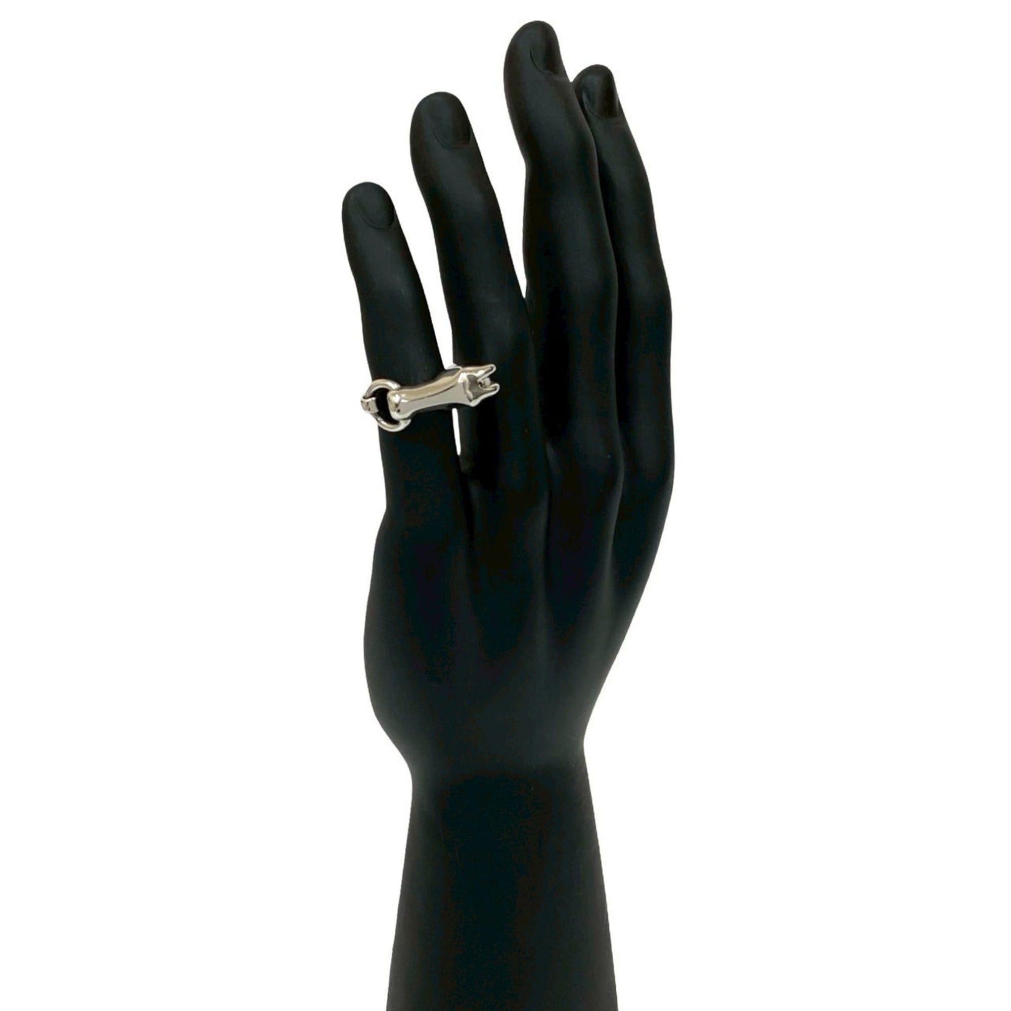 Hermes HERMES Galop Ring, Sterling Silver 925, Size 10, Silver, Item No. 70692 Size ONE SIZE - 2 Thumbnail