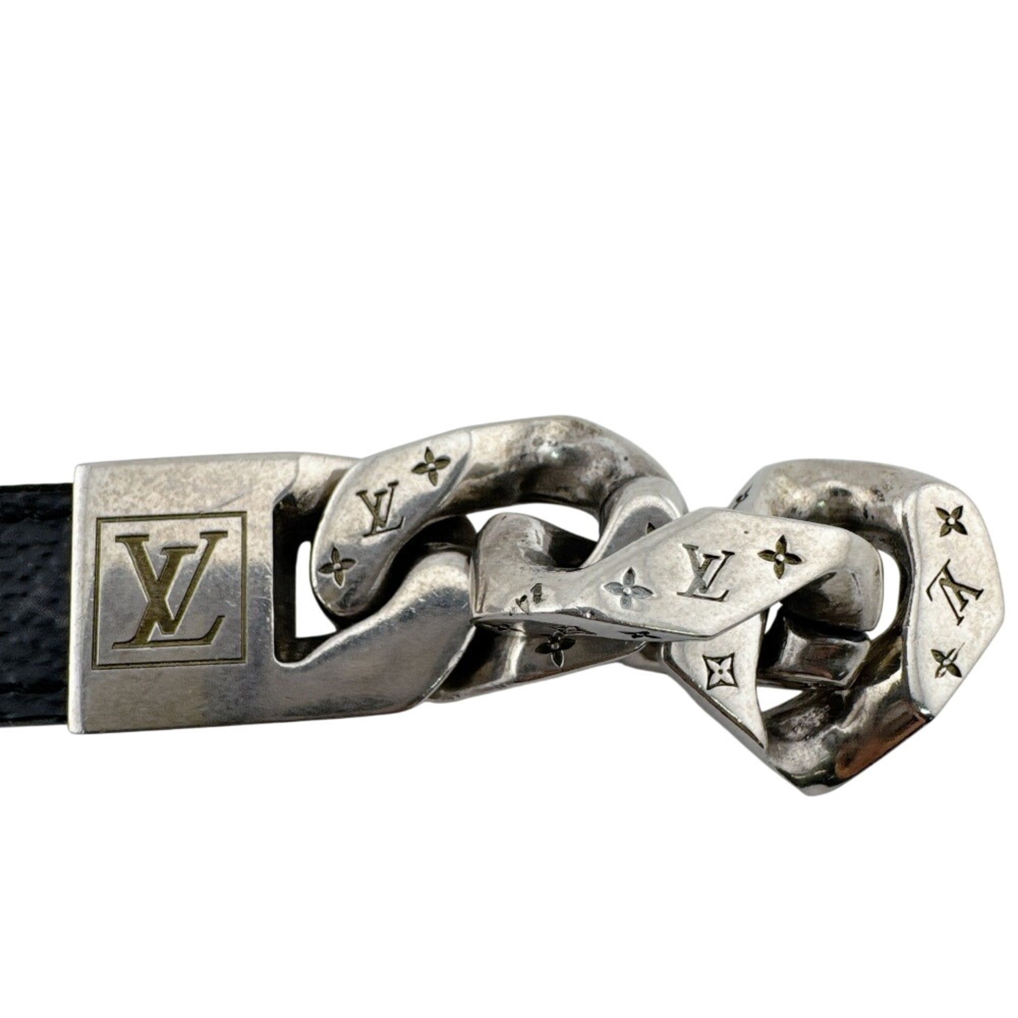 Louis Vuitton Louis Vuitton M6552 Bracelet Mono Chain Monogram Eclipse Black Size ONE SIZE - 6 Thumbnail