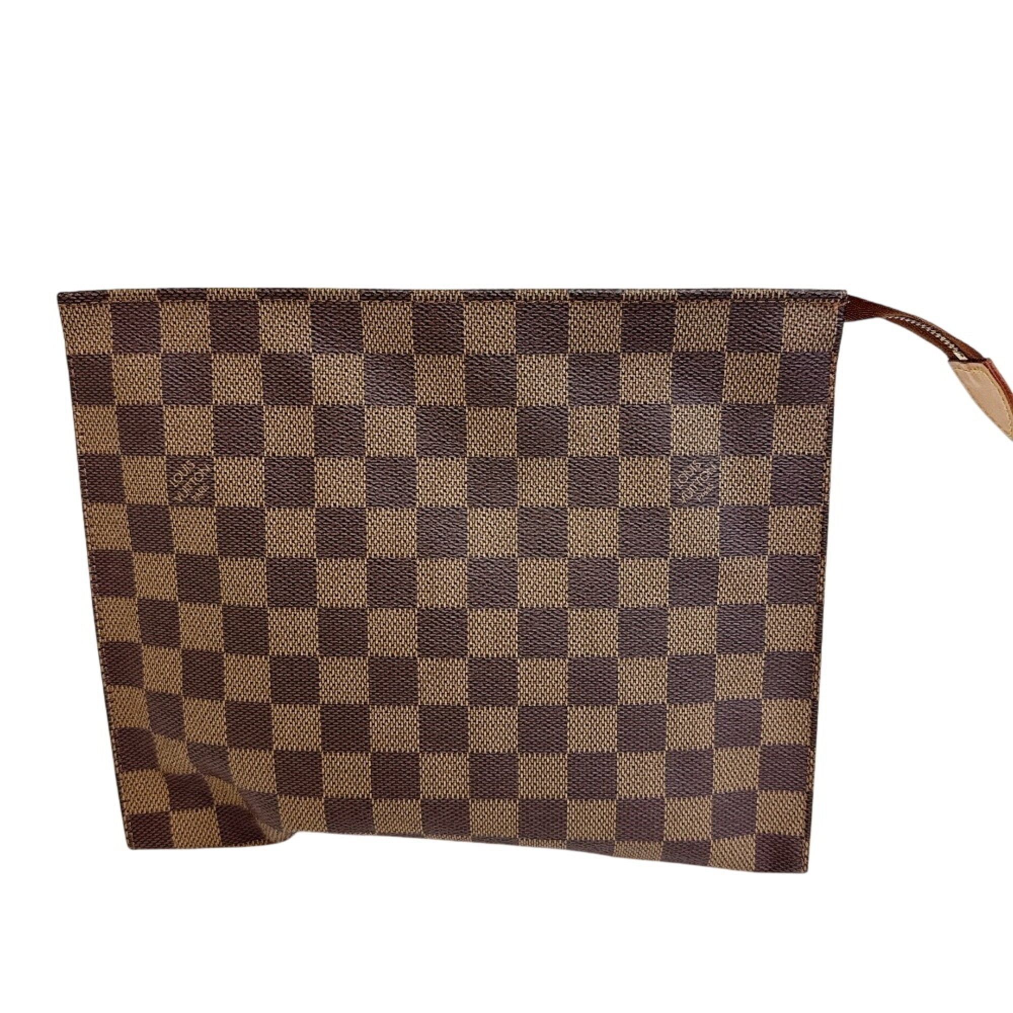 Louis Vuitton Louis Vuitton Pochette Toilette 26 Limited Edition Second Bag Cosmetic Pouch Damier Clutch Handbag Brown Size ONE SIZE - 2 Thumbnail