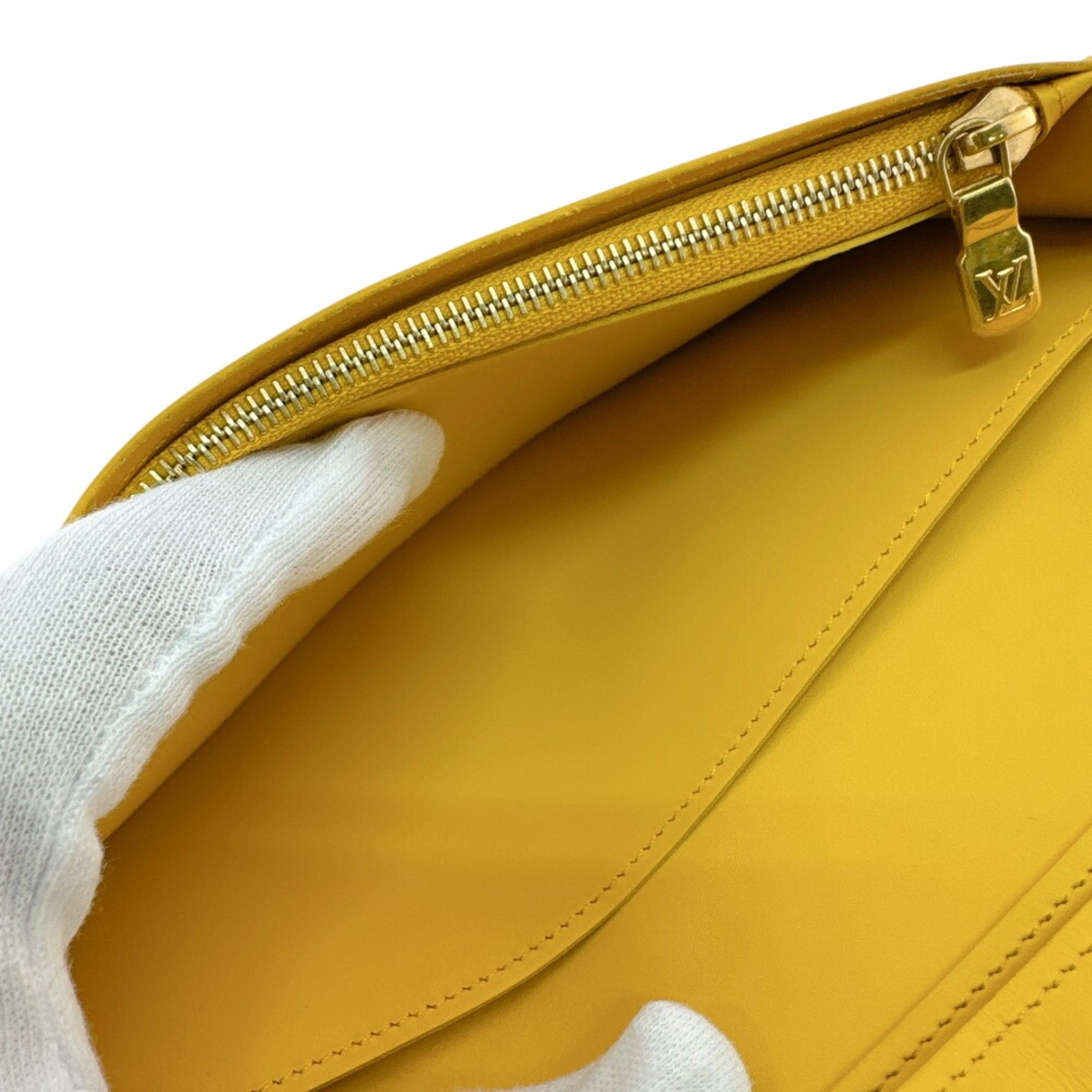 Louis Vuitton Louis Vuitton M25800 Portefeuille Brazza Epi Long Wallet, Card Holder, Coin Purse, Yellow Size ONE SIZE - 9 Thumbnail