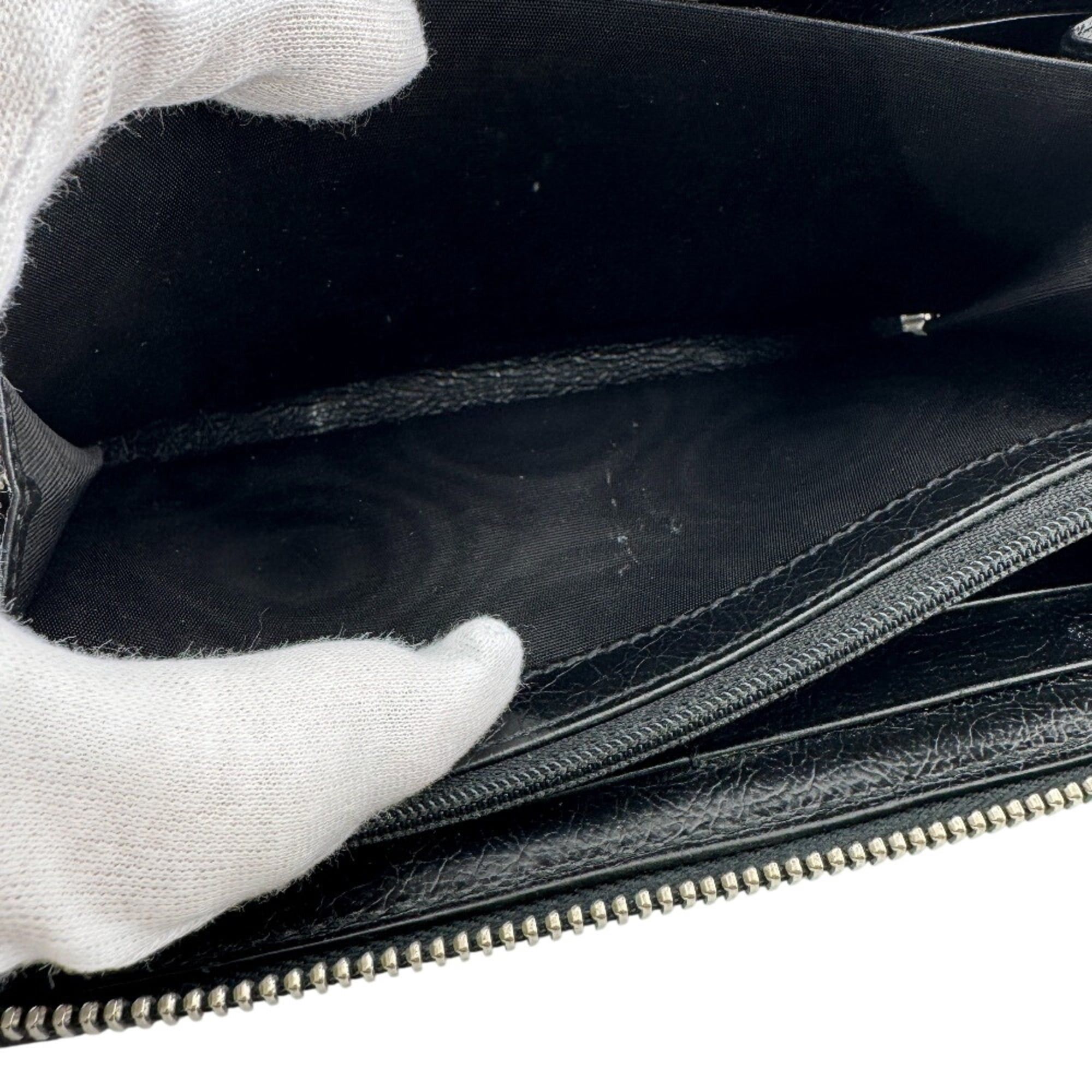 Gucci GUCCI 575988 Round Zip Interlocking G Long Wallet, Card Holder, Coin Purse, Black Size ONE SIZE - 10 Thumbnail