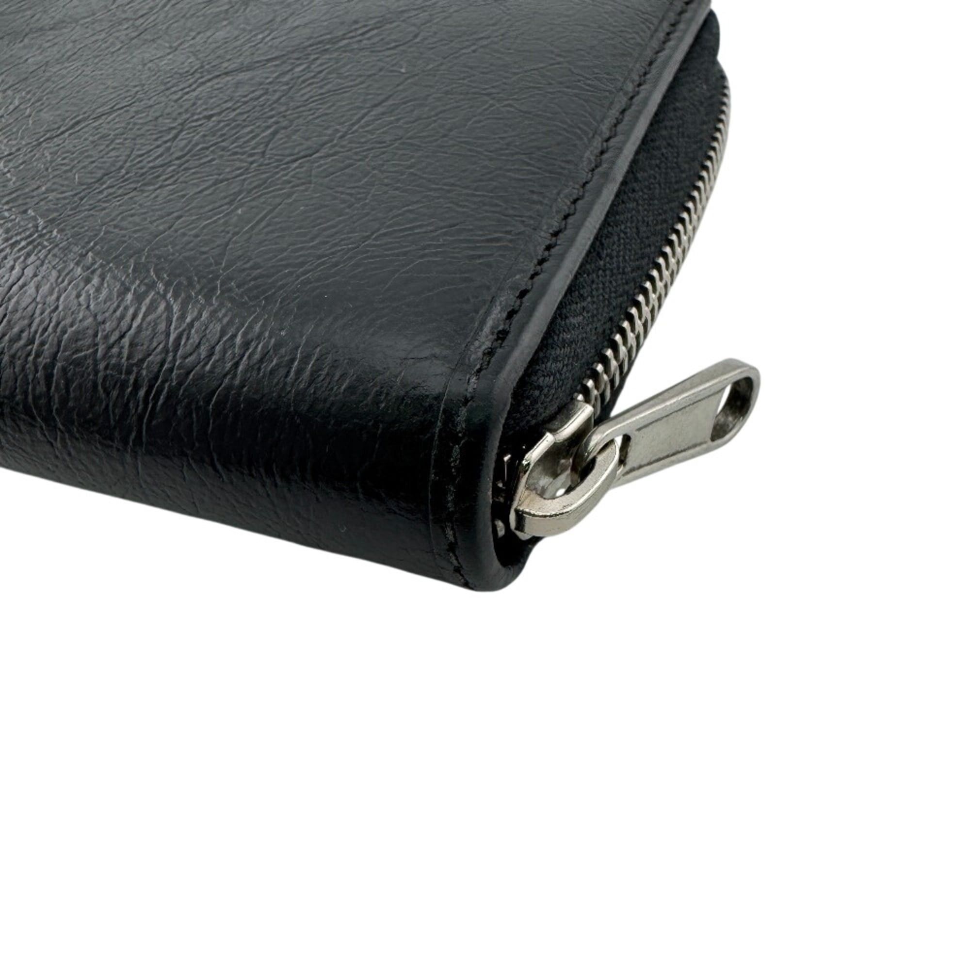 Gucci GUCCI 575988 Round Zip Interlocking G Long Wallet, Card Holder, Coin Purse, Black Size ONE SIZE - 6 Thumbnail