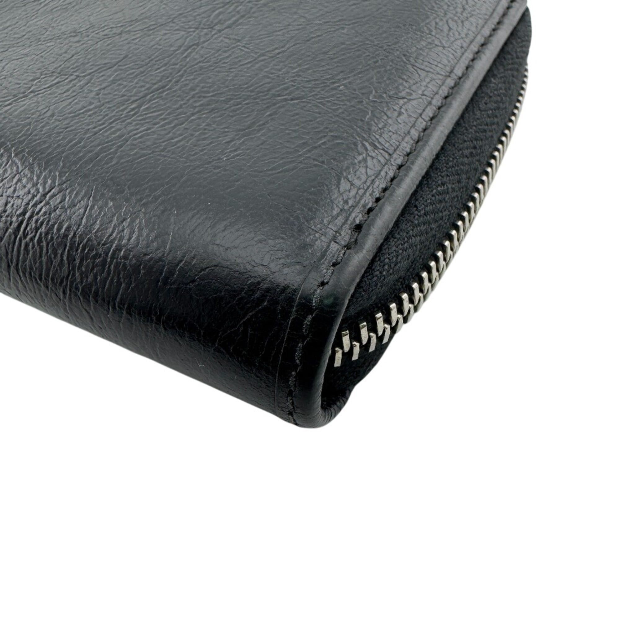 Gucci GUCCI 575988 Round Zip Interlocking G Long Wallet, Card Holder, Coin Purse, Black Size ONE SIZE - 4 Thumbnail