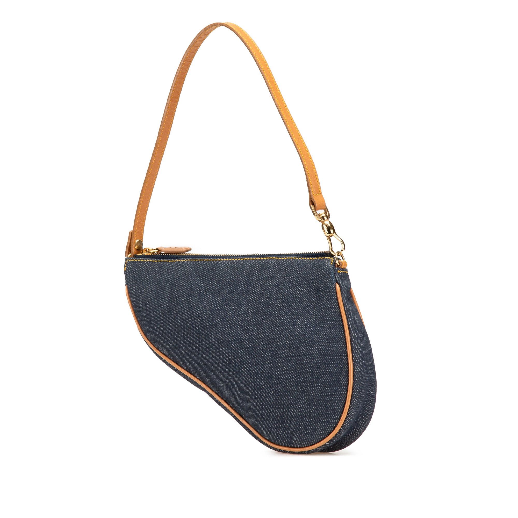 Dior Mini Denim Saddle Pochette Size ONE SIZE - 2 Thumbnail