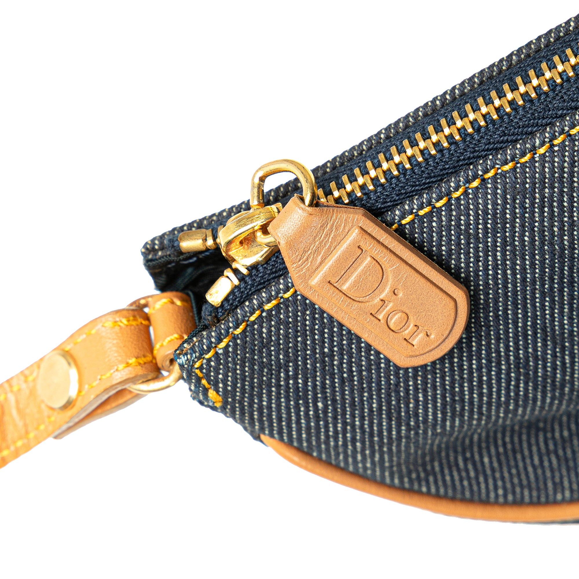 Dior Mini Denim Saddle Pochette Size ONE SIZE - 8 Thumbnail
