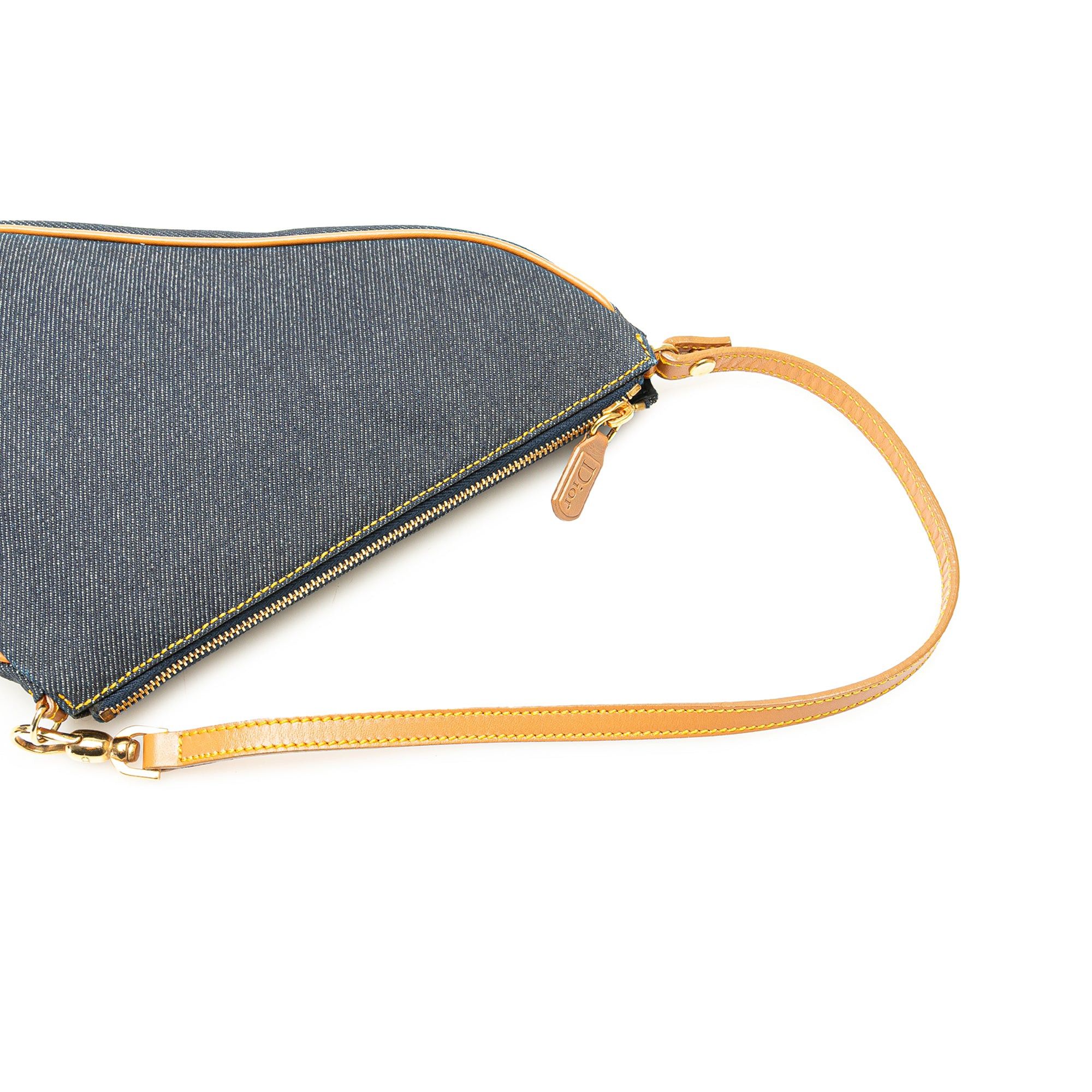 Dior Mini Denim Saddle Pochette Size ONE SIZE - 11 Thumbnail