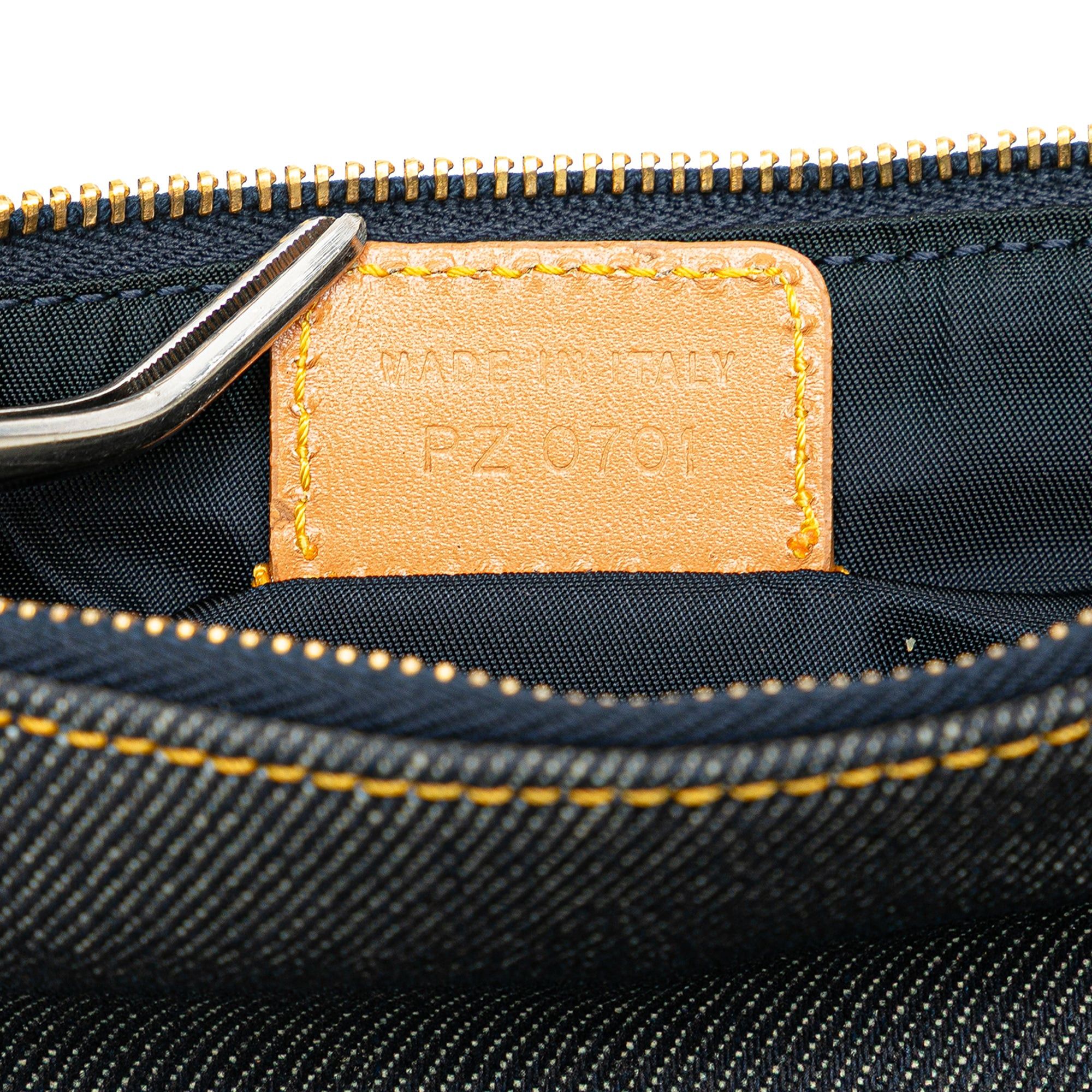 Dior Mini Denim Saddle Pochette Size ONE SIZE - 6 Thumbnail