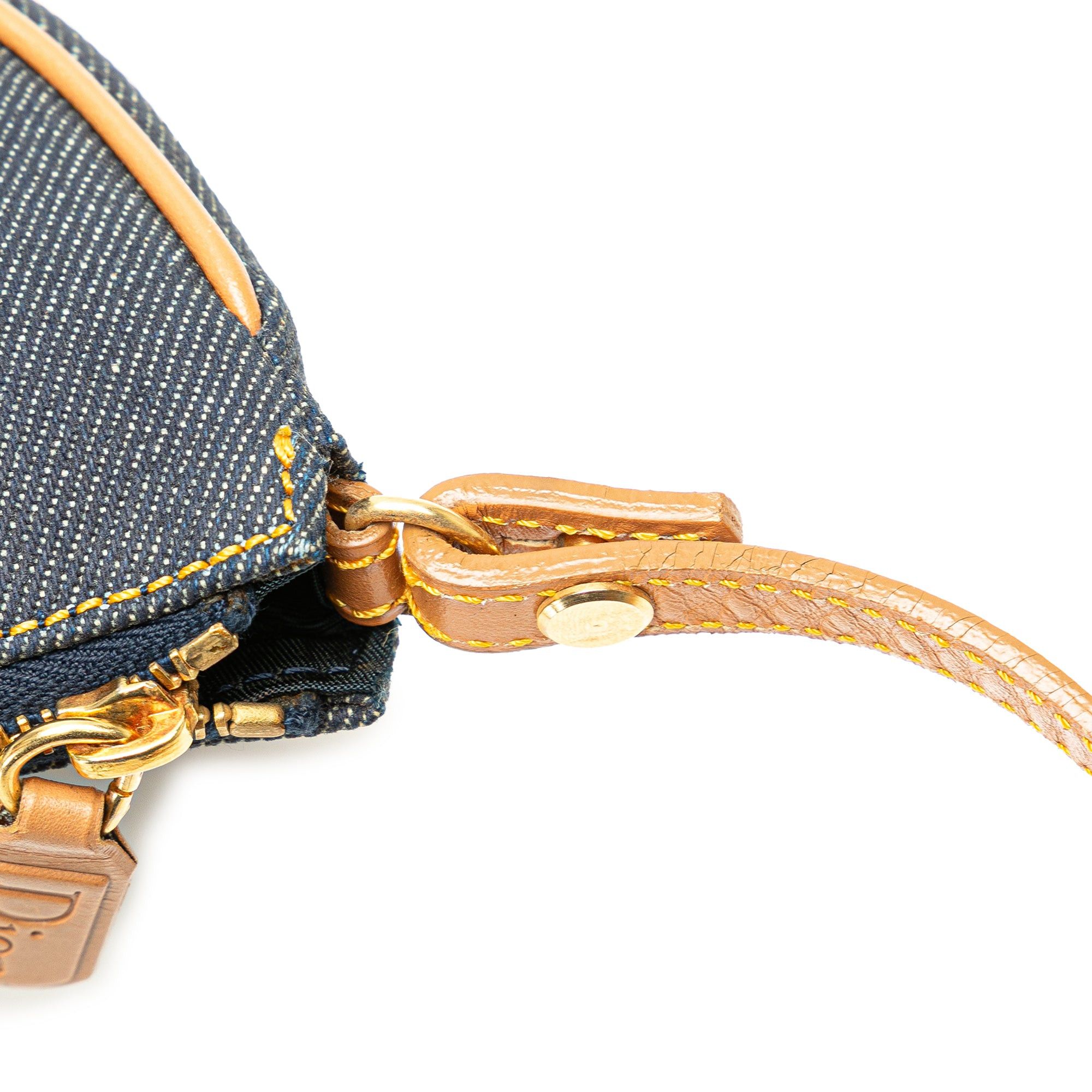 Dior Mini Denim Saddle Pochette Size ONE SIZE - 10 Thumbnail