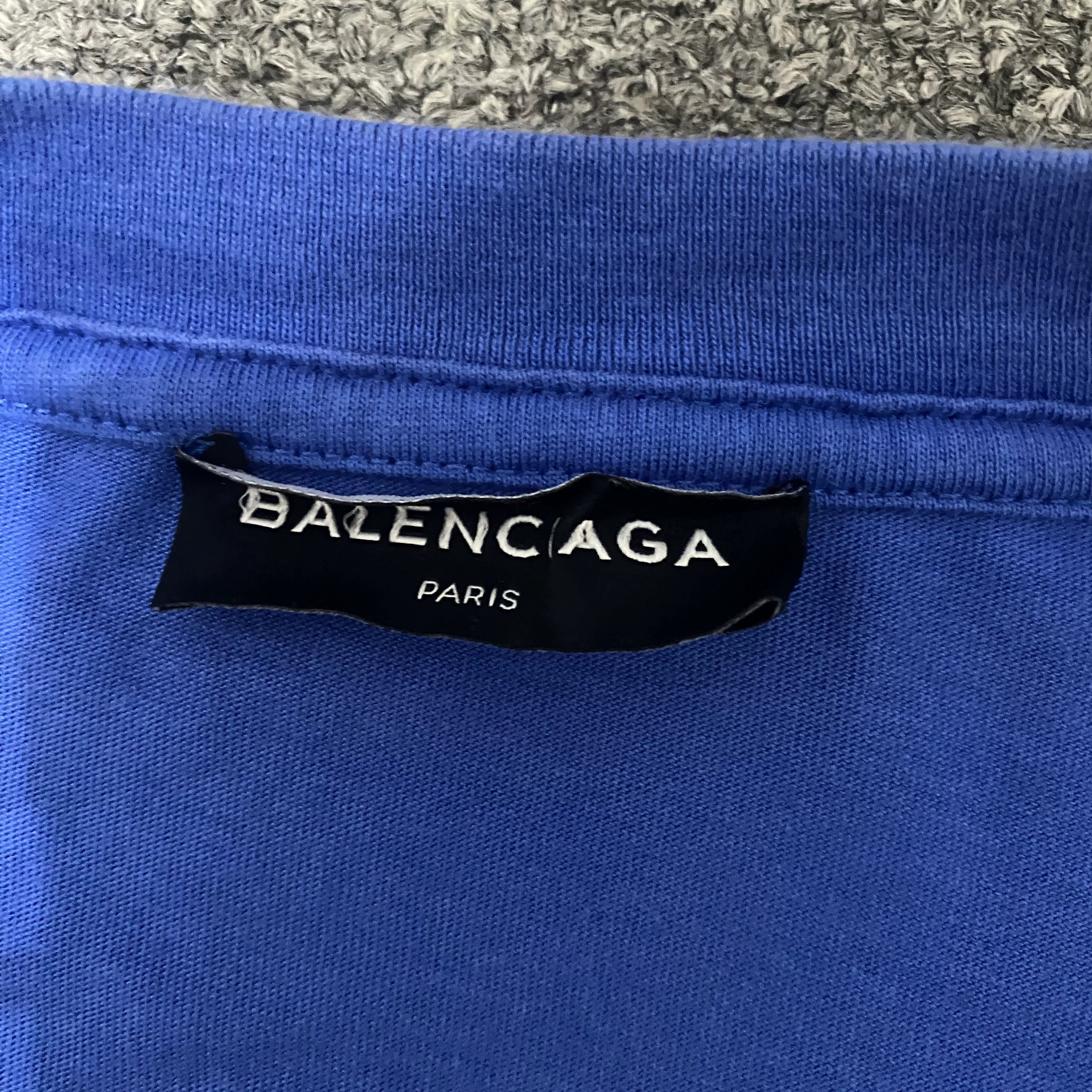 Balenciaga Balenciaga Script Logo Short-Sleeve Size US S / EU 44-46 / 1 - 4 Thumbnail
