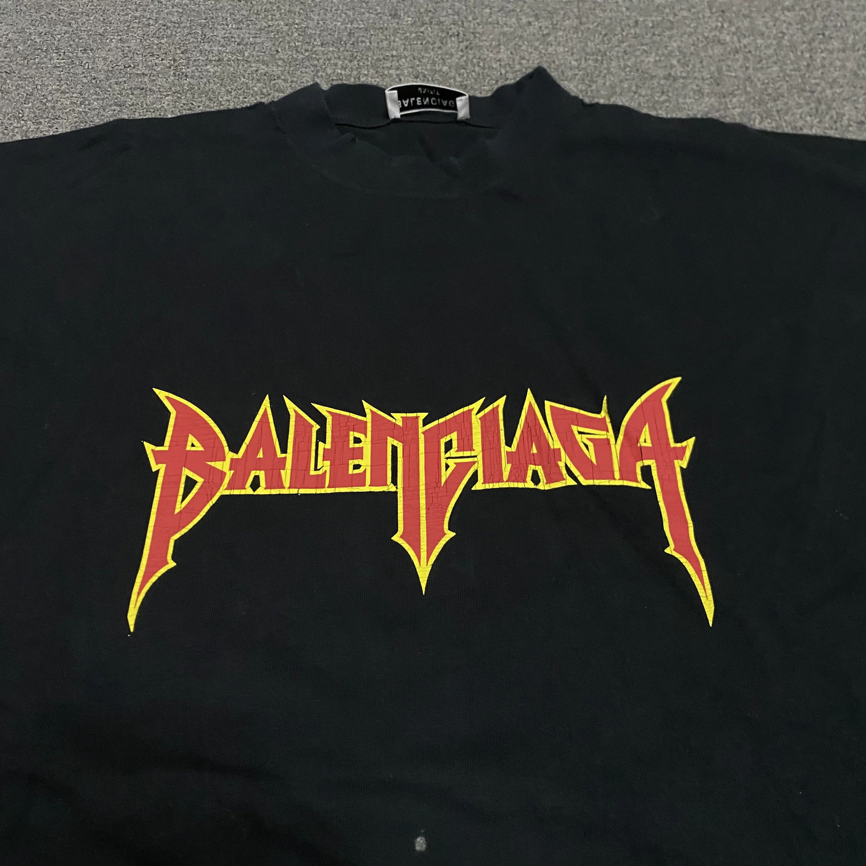 Balenciaga Balenciaga Flame Lightning Splatter Tee Size US M / EU 48-50 / 2 - 4 Thumbnail
