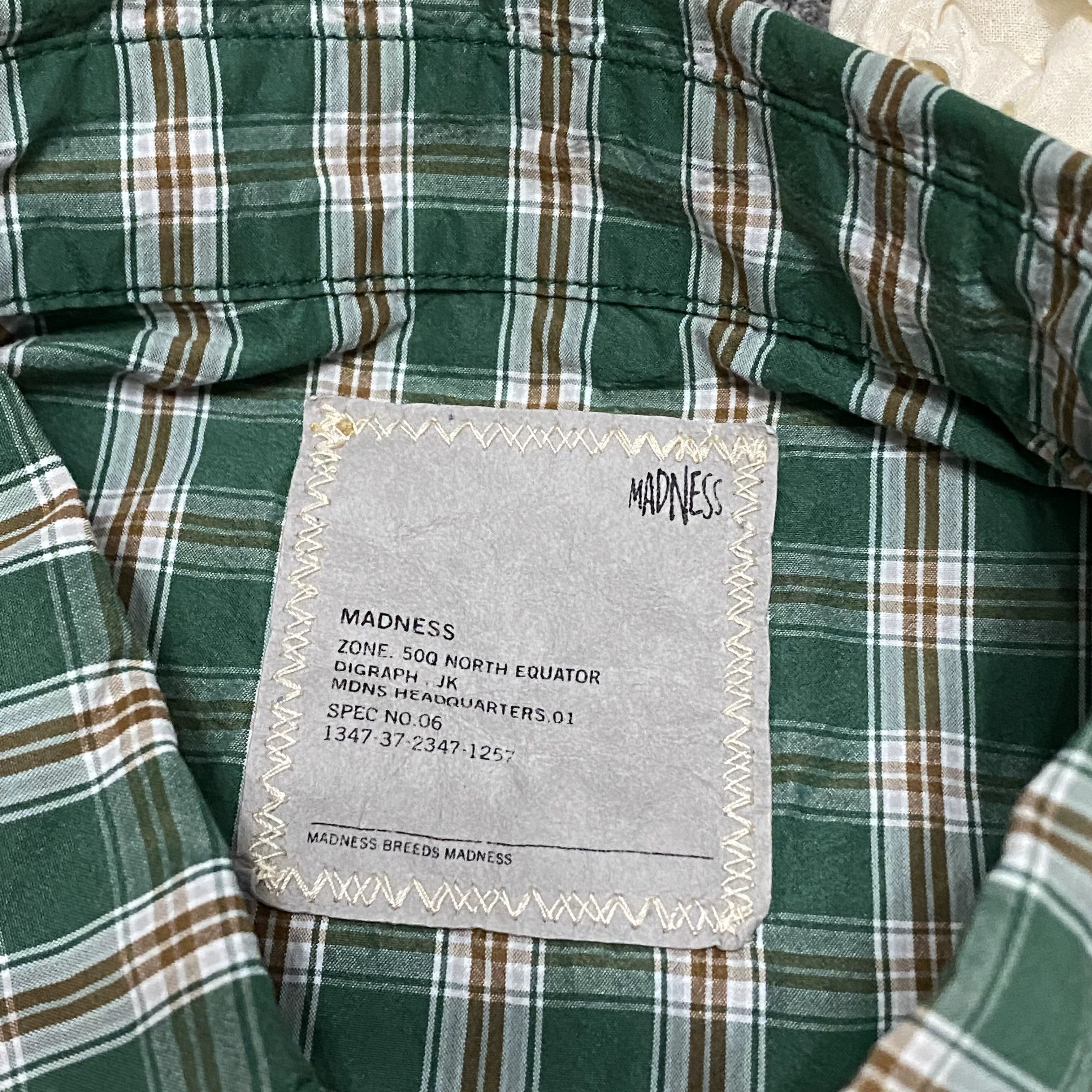 Madness MADNESS 24SS Made in Japan Washed Plaid Shirt Size US L / EU 52-54 / 3 - 5 Thumbnail