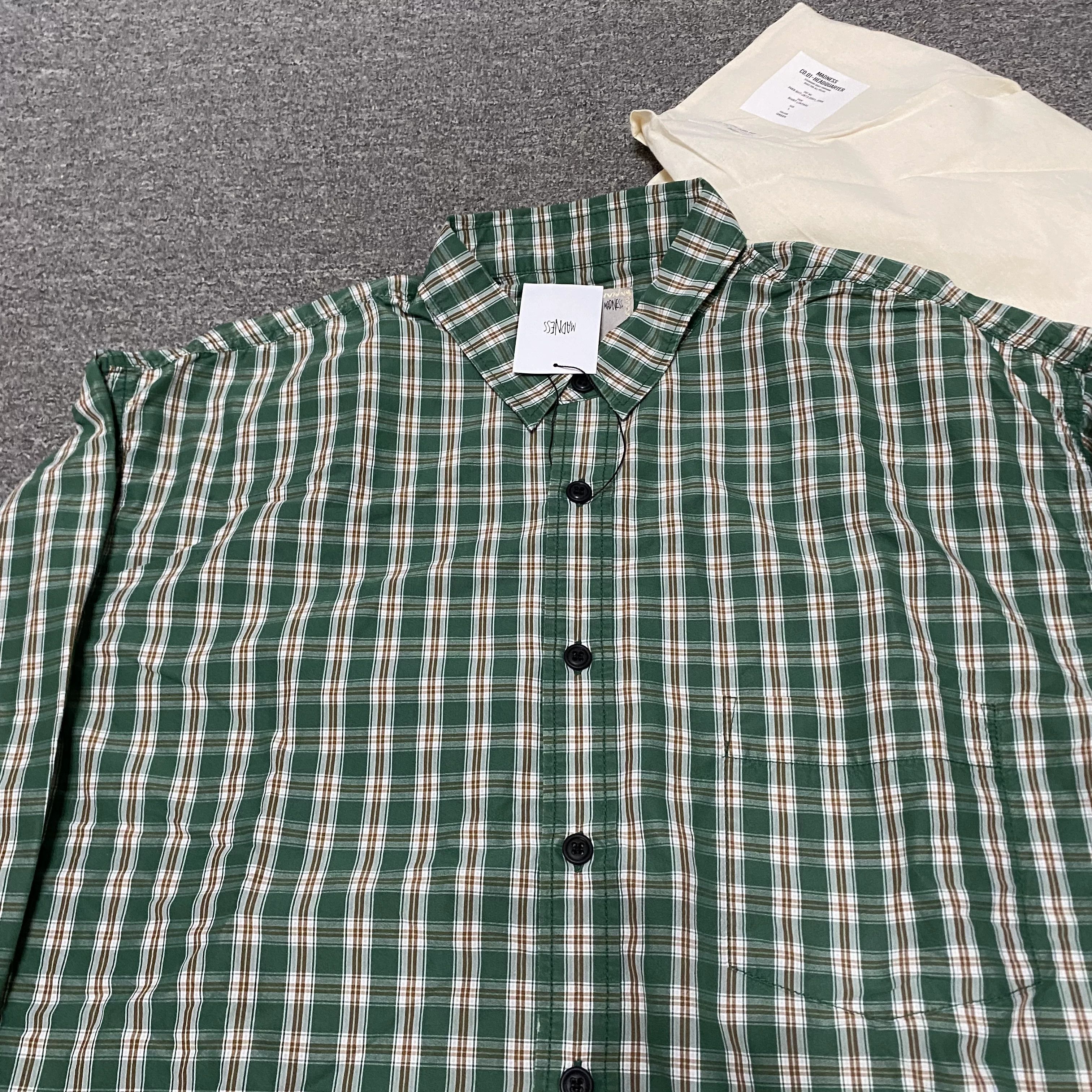 Madness MADNESS 24SS Made in Japan Washed Plaid Shirt Size US L / EU 52-54 / 3 - 4 Thumbnail