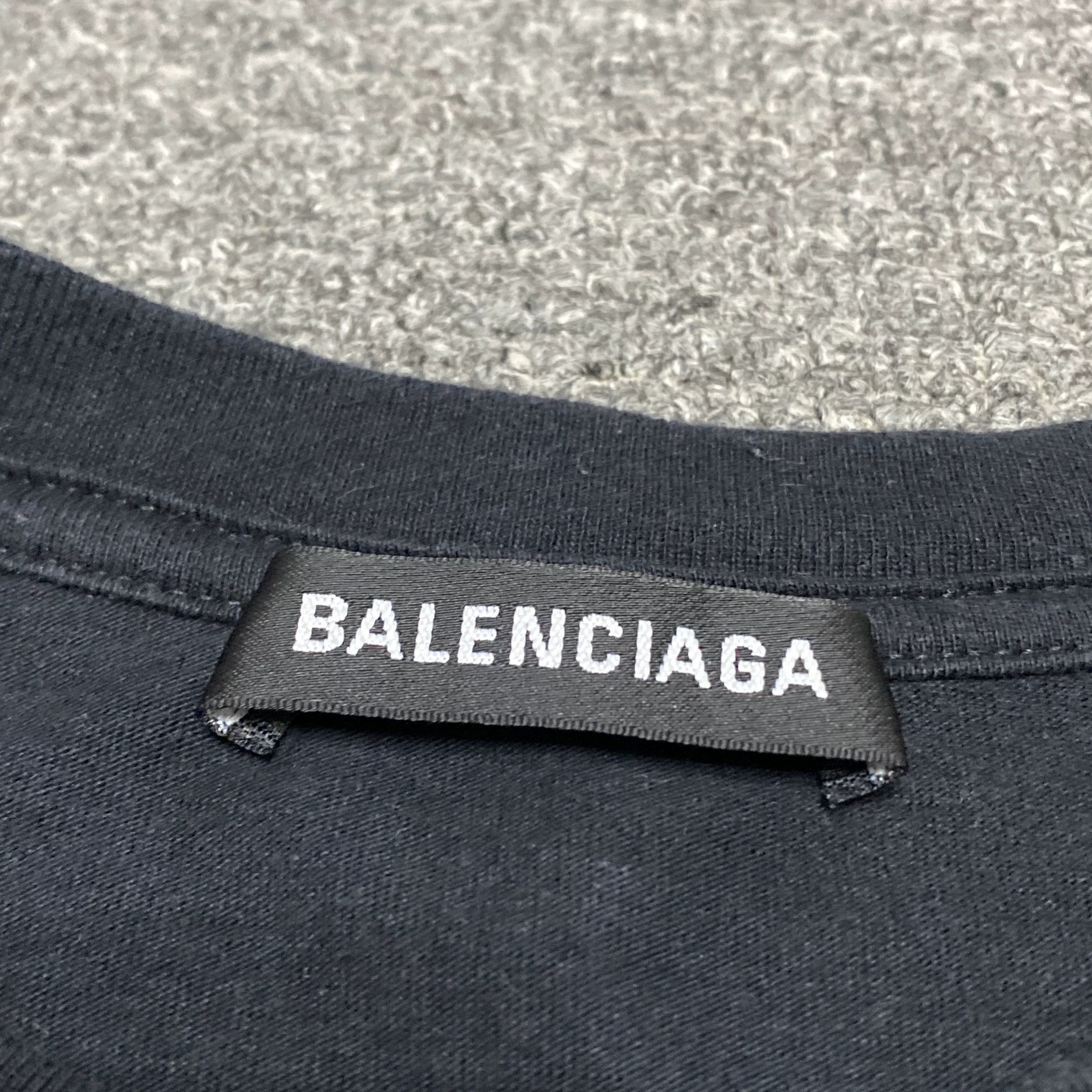Balenciaga BALENCIAGA Shoulder Logo Short Sleeve Size US S / EU 44-46 / 1 - 4 Thumbnail