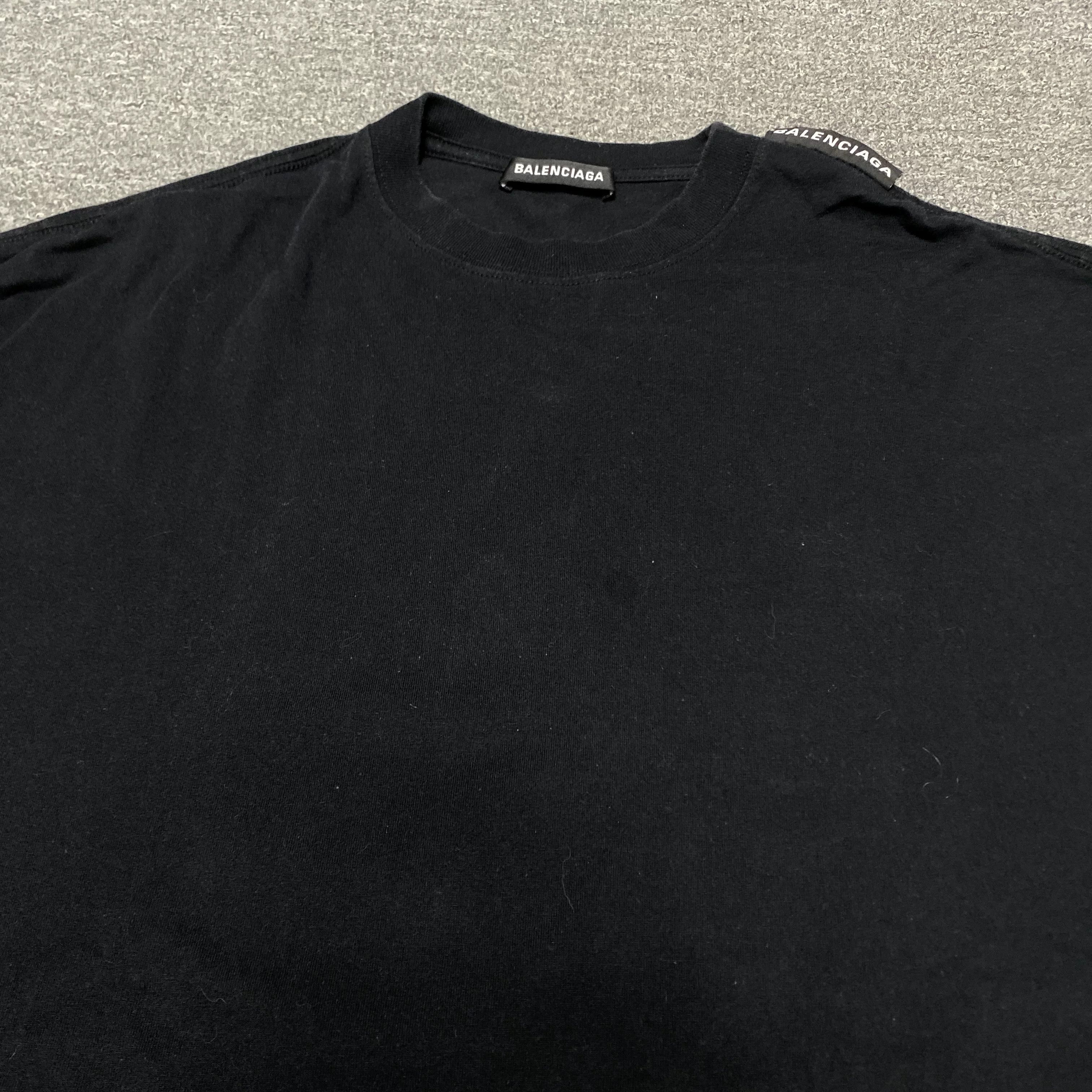 Balenciaga BALENCIAGA Shoulder Logo Short Sleeve Size US S / EU 44-46 / 1 - 3 Thumbnail