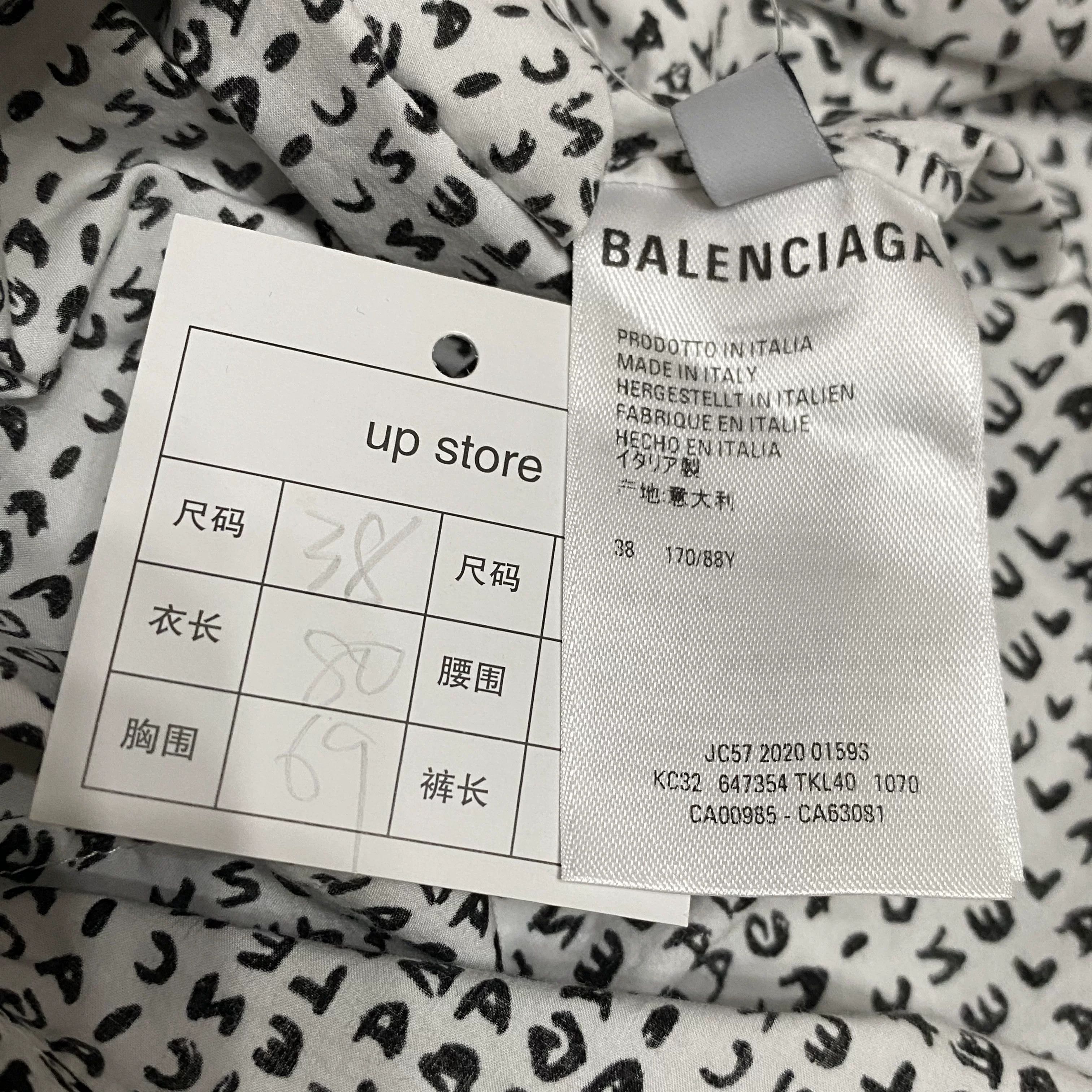 Balenciaga Balenciaga All-Over Logo Shirt Size S / US 4 / IT 40 - 5 Thumbnail