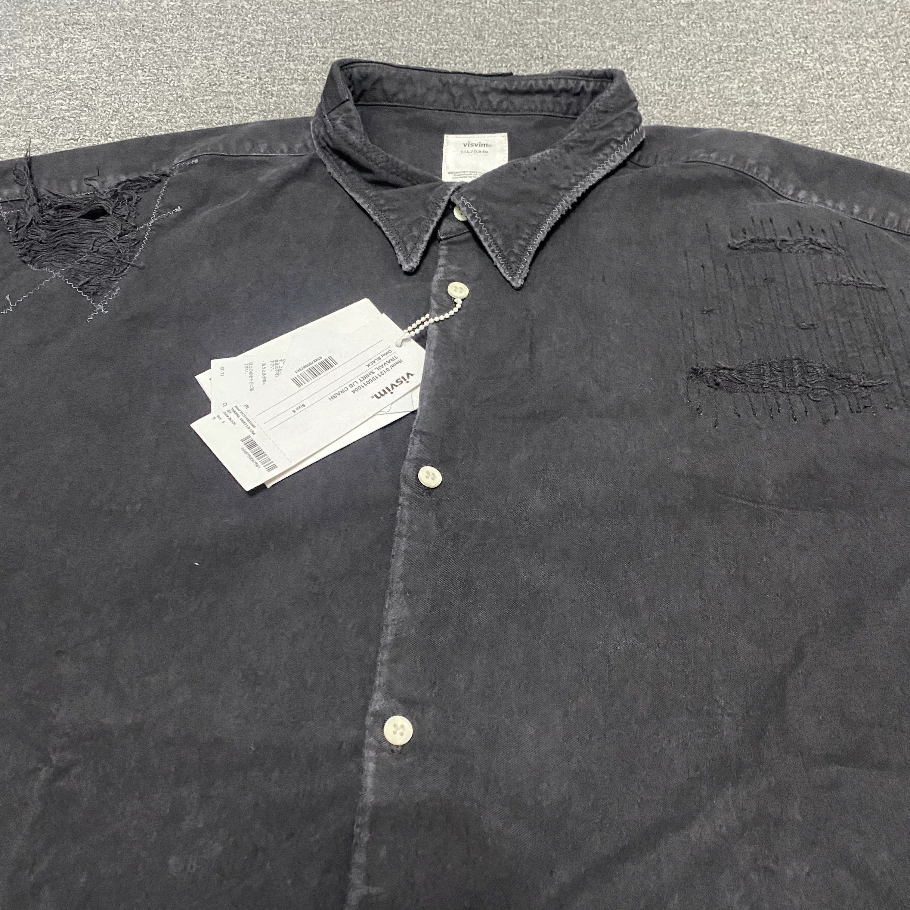 Visvim VISVIM 21ss TRAVAIL Distressed Shirt Size US XXL / EU 58 / 5 - 4 Thumbnail